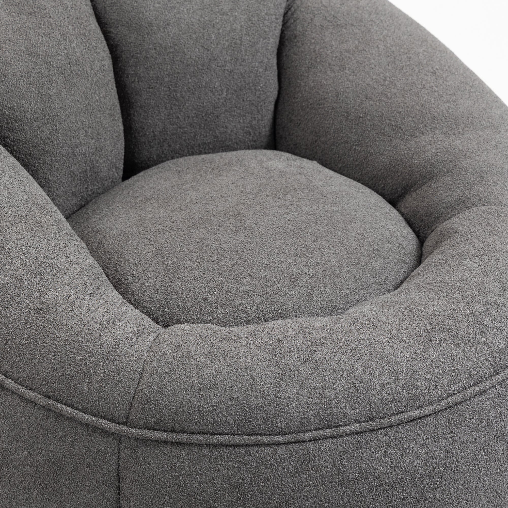 Bean Bag Sofa Chair with High-Pressure Foam and Footrest - Image 45