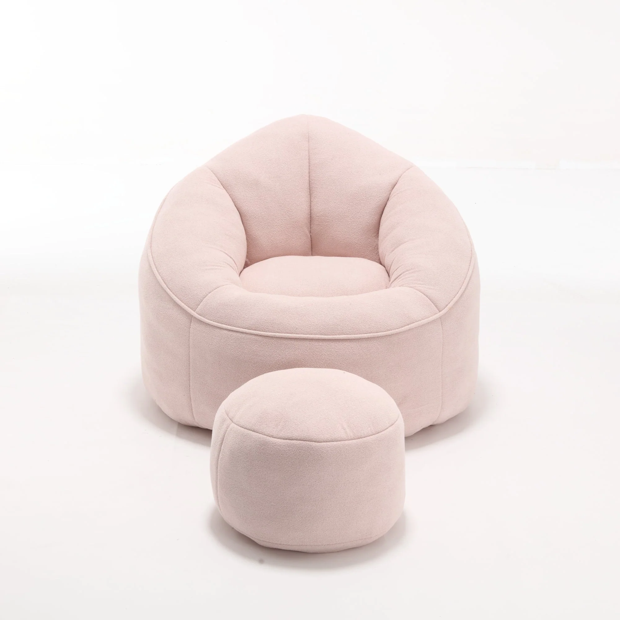 Bean Bag Sofa Chair with High-Pressure Foam and Footrest - Image 66