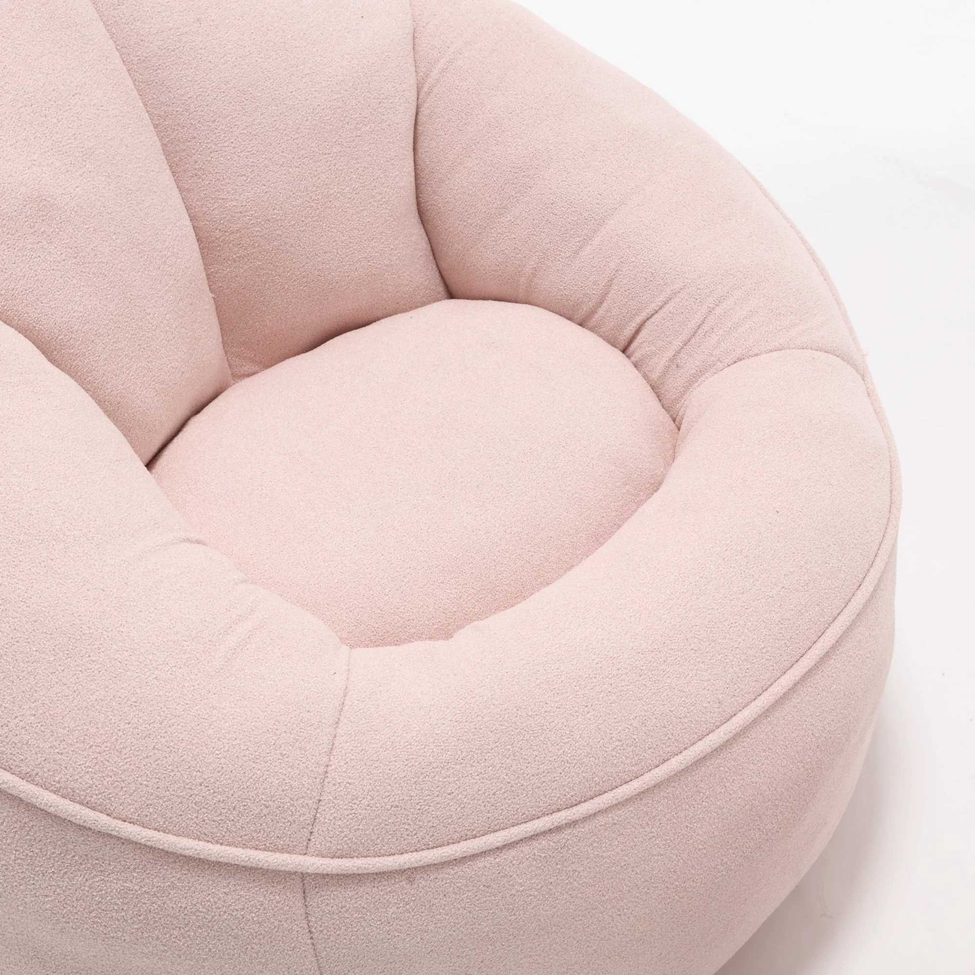 Bean Bag Sofa Chair with High-Pressure Foam and Footrest - Image 70