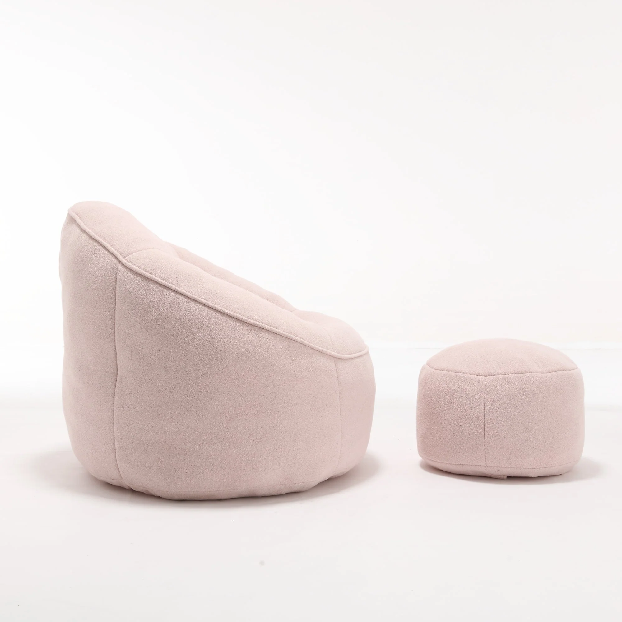 Bean Bag Sofa Chair with High-Pressure Foam and Footrest - Image 71
