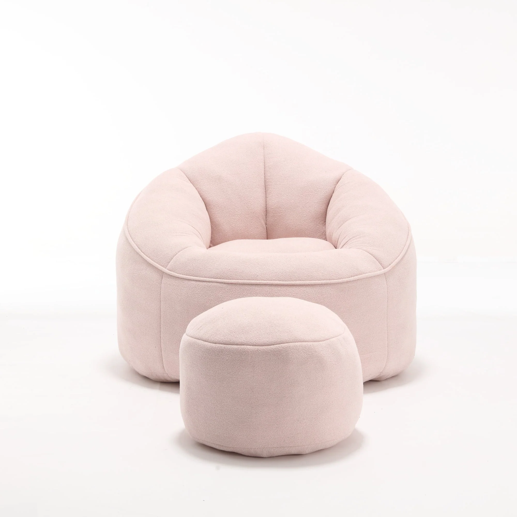 Bean Bag Sofa Chair with High-Pressure Foam and Footrest - Image 74