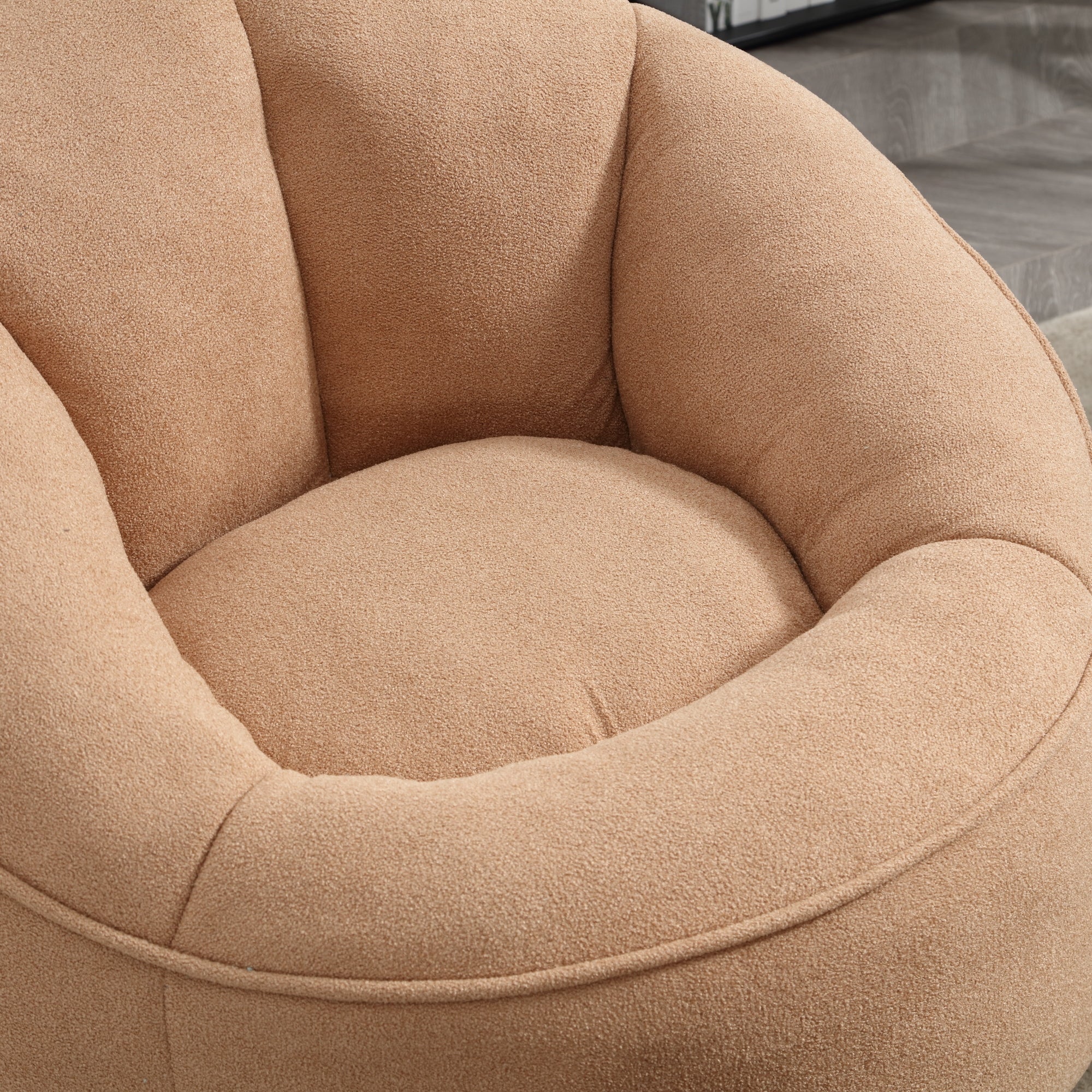 Bean Bag Sofa Chair with High-Pressure Foam and Footrest - Image 90