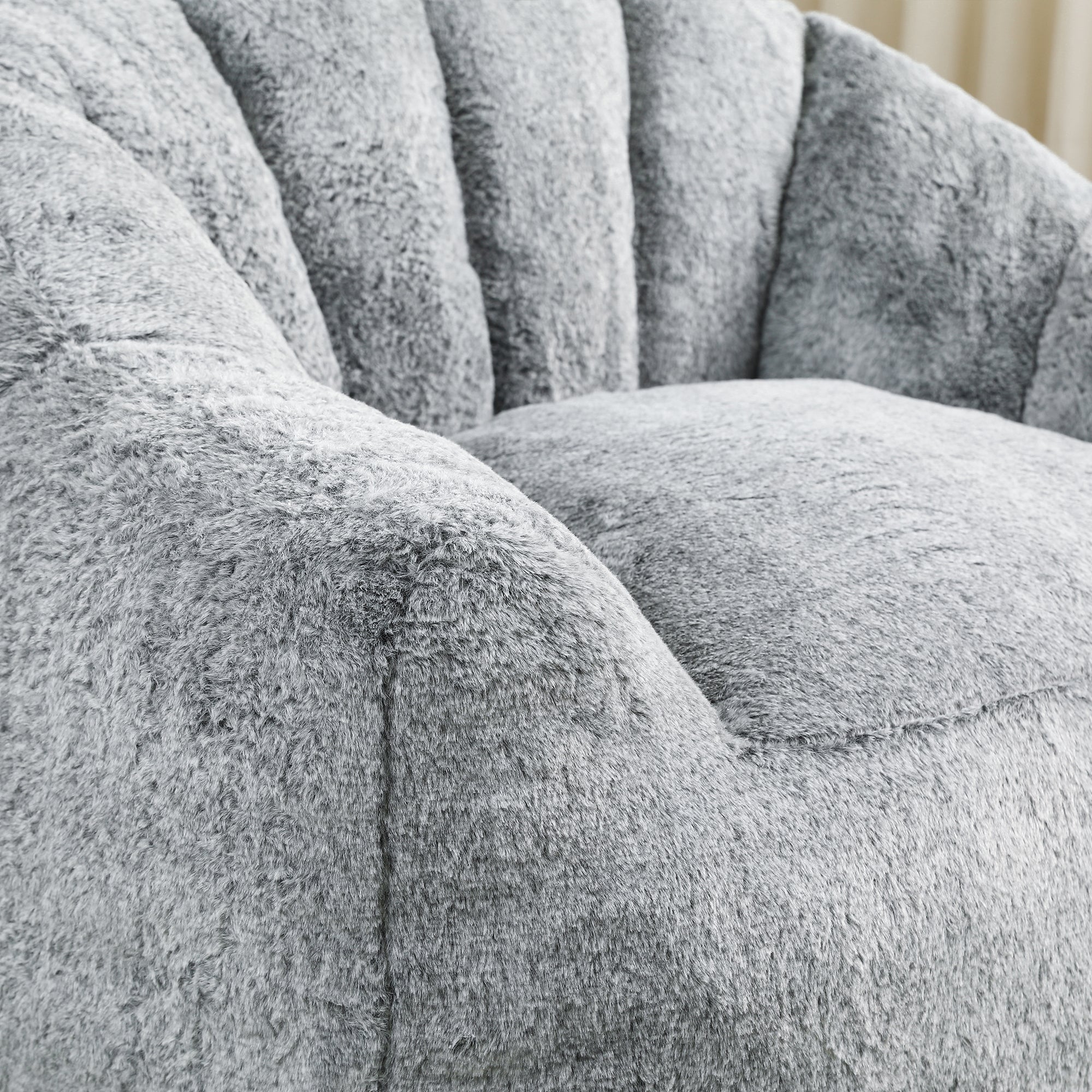 Beanbag Sofa Chair with Armrests Stuffed with High-Density Foam - Image 21