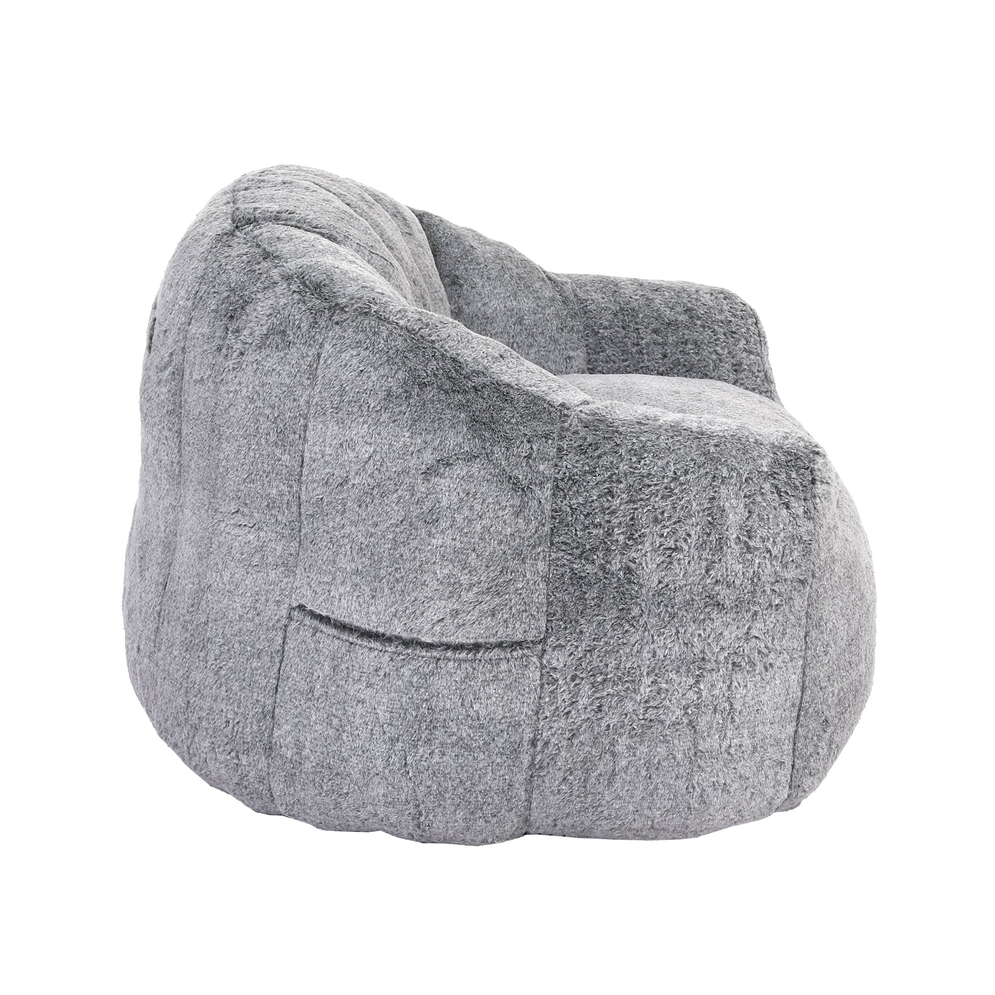 Beanbag Sofa Chair with Armrests Stuffed with High-Density Foam - Image 25