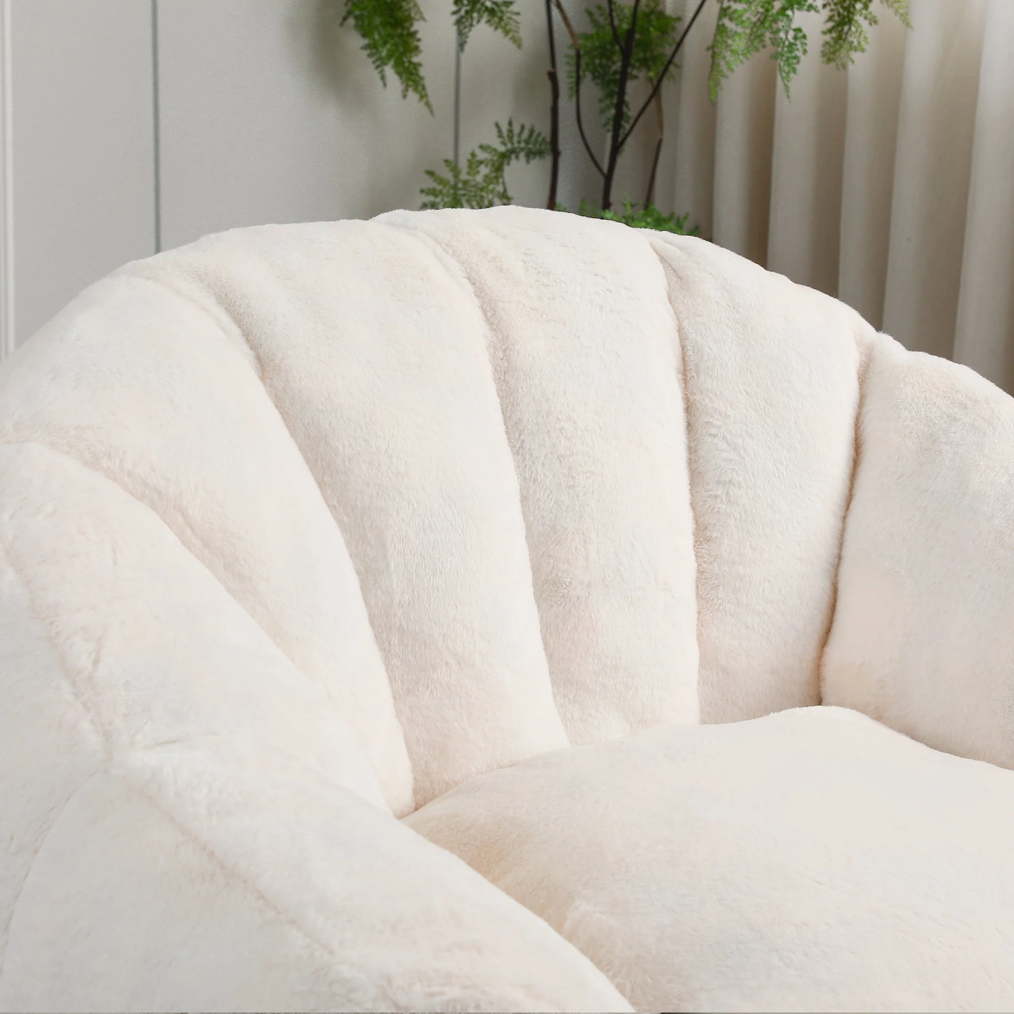 Beanbag Sofa Chair with Armrests Stuffed with High-Density Foam - Image 34