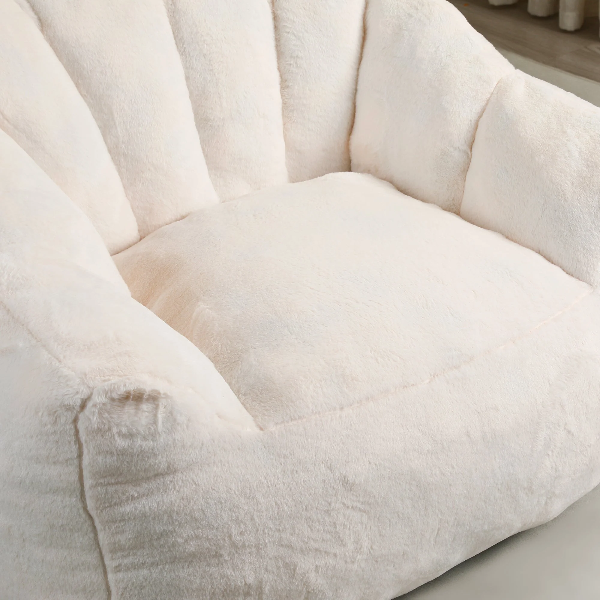 Beanbag Sofa Chair with Armrests Stuffed with High-Density Foam - Image 35
