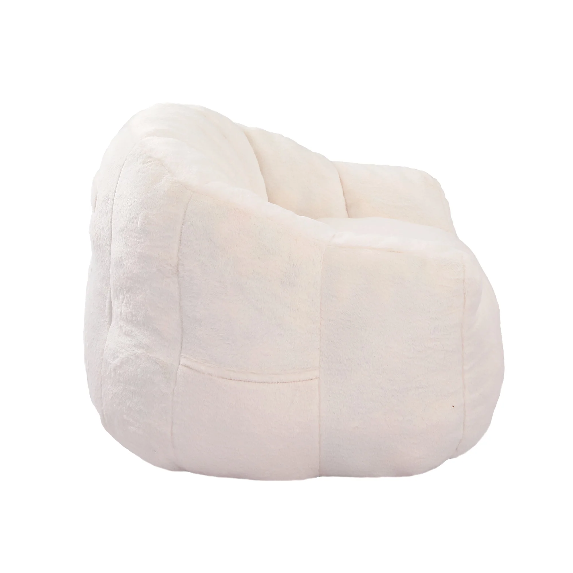 Beanbag Sofa Chair with Armrests Stuffed with High-Density Foam - Image 39