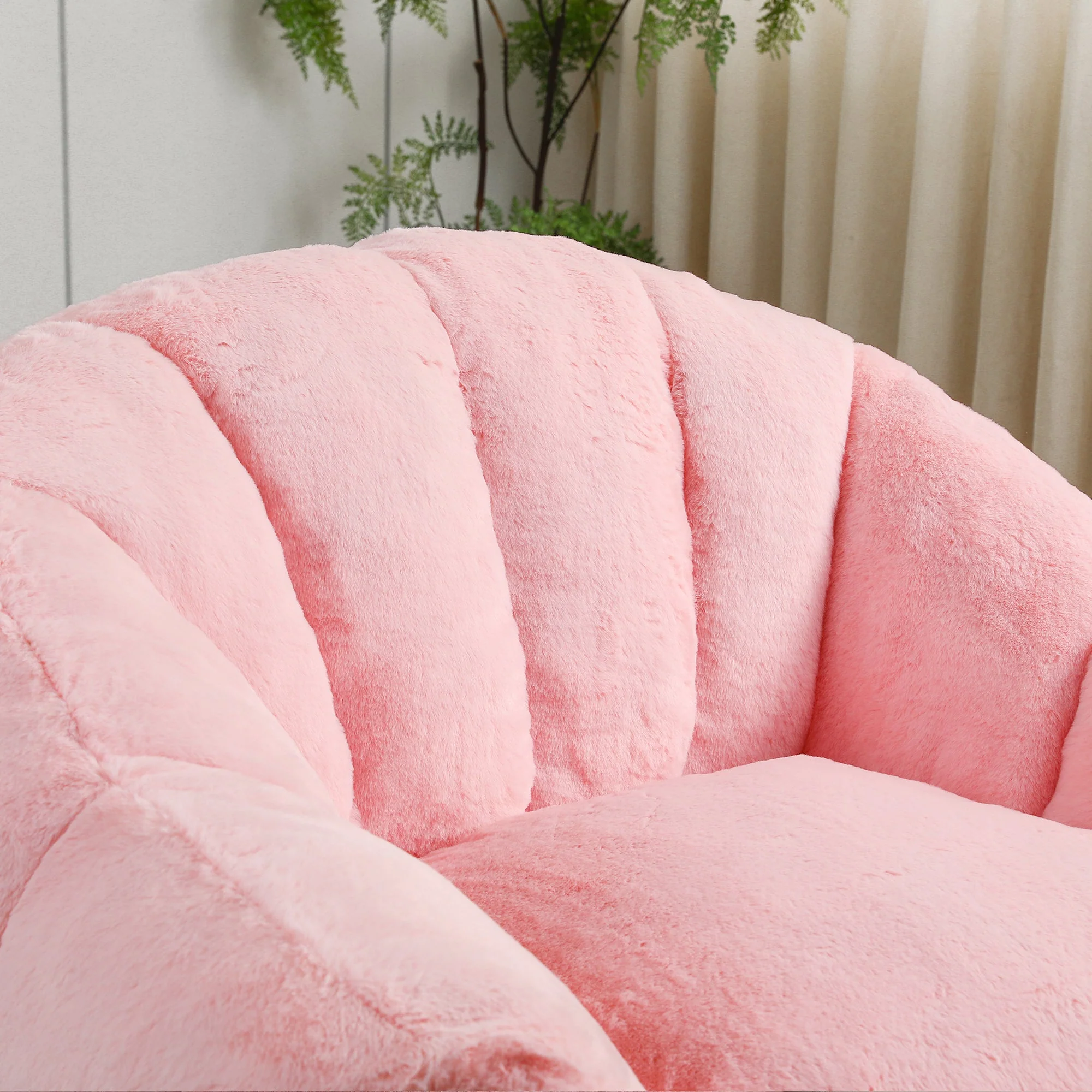 Beanbag Sofa Chair with Armrests Stuffed with High-Density Foam - Image 49