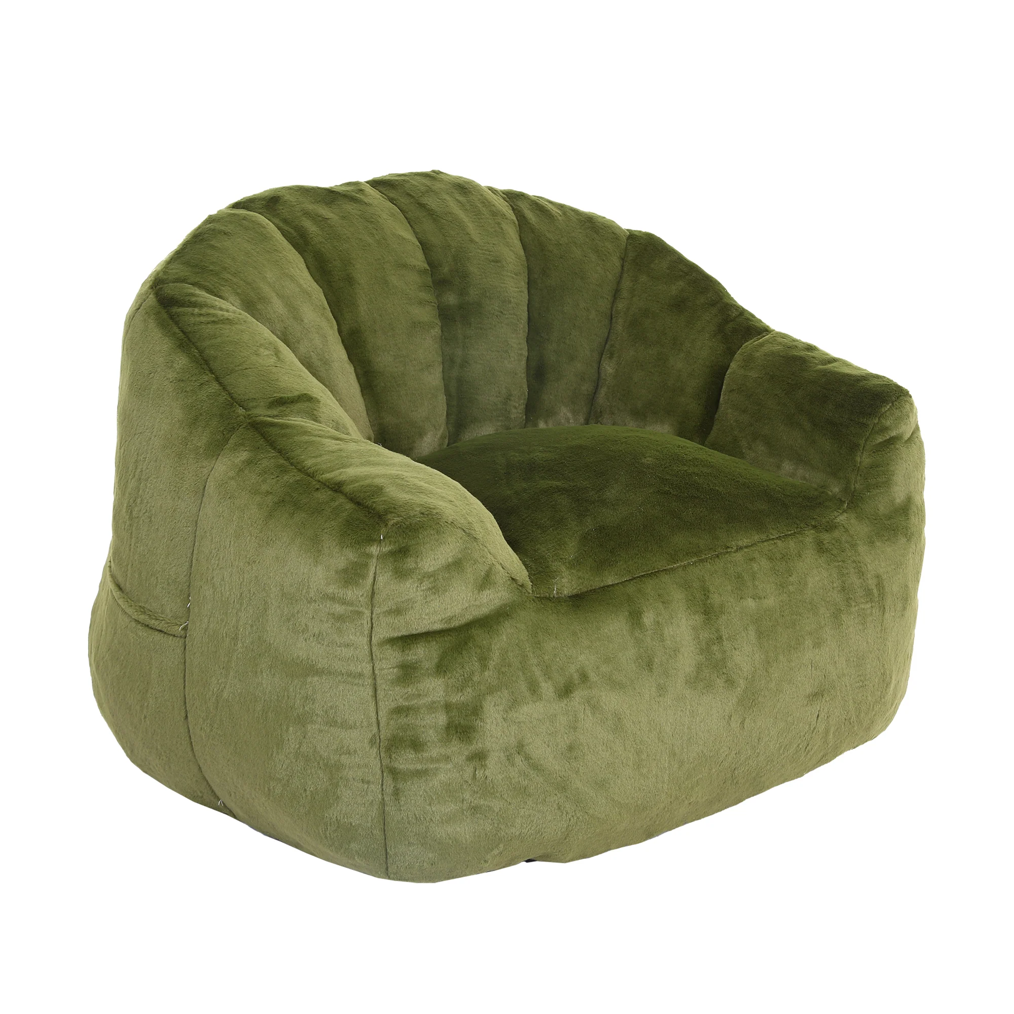 Beanbag Sofa Chair with Armrests Stuffed with High-Density Foam - Image 55