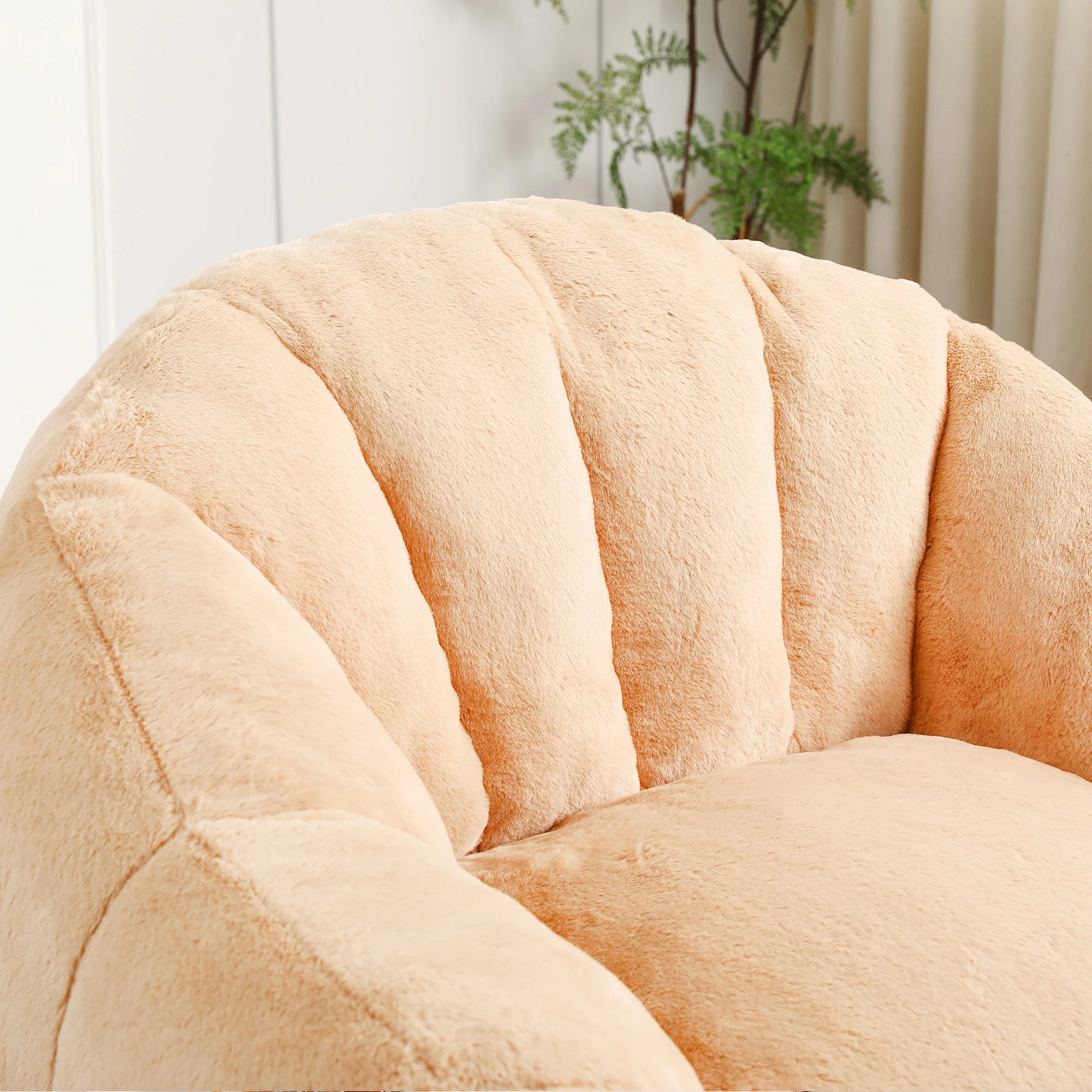 Beanbag Sofa Chair with Armrests Stuffed with High-Density Foam - Image 7