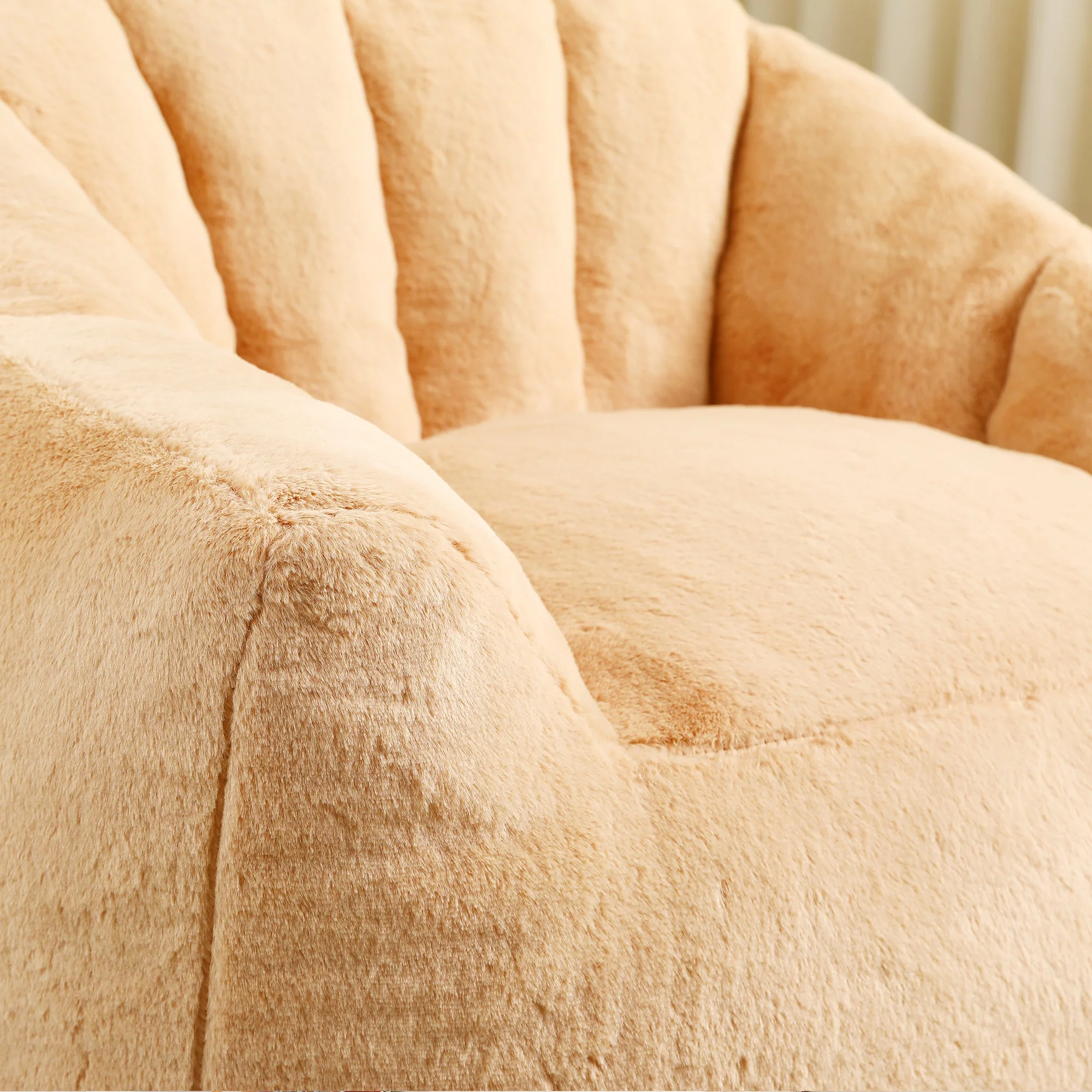 Beanbag Sofa Chair with Armrests Stuffed with High-Density Foam - Image 9
