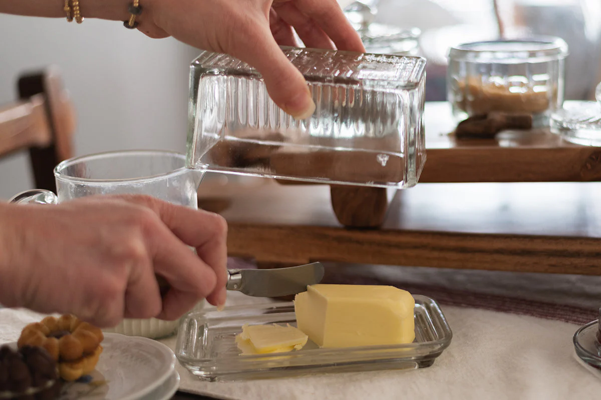 Bistro Glass Butter Dish - Image 4