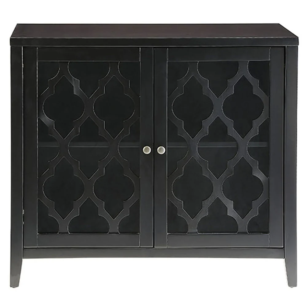 Black Console Table with Shelf Inside - Image 4