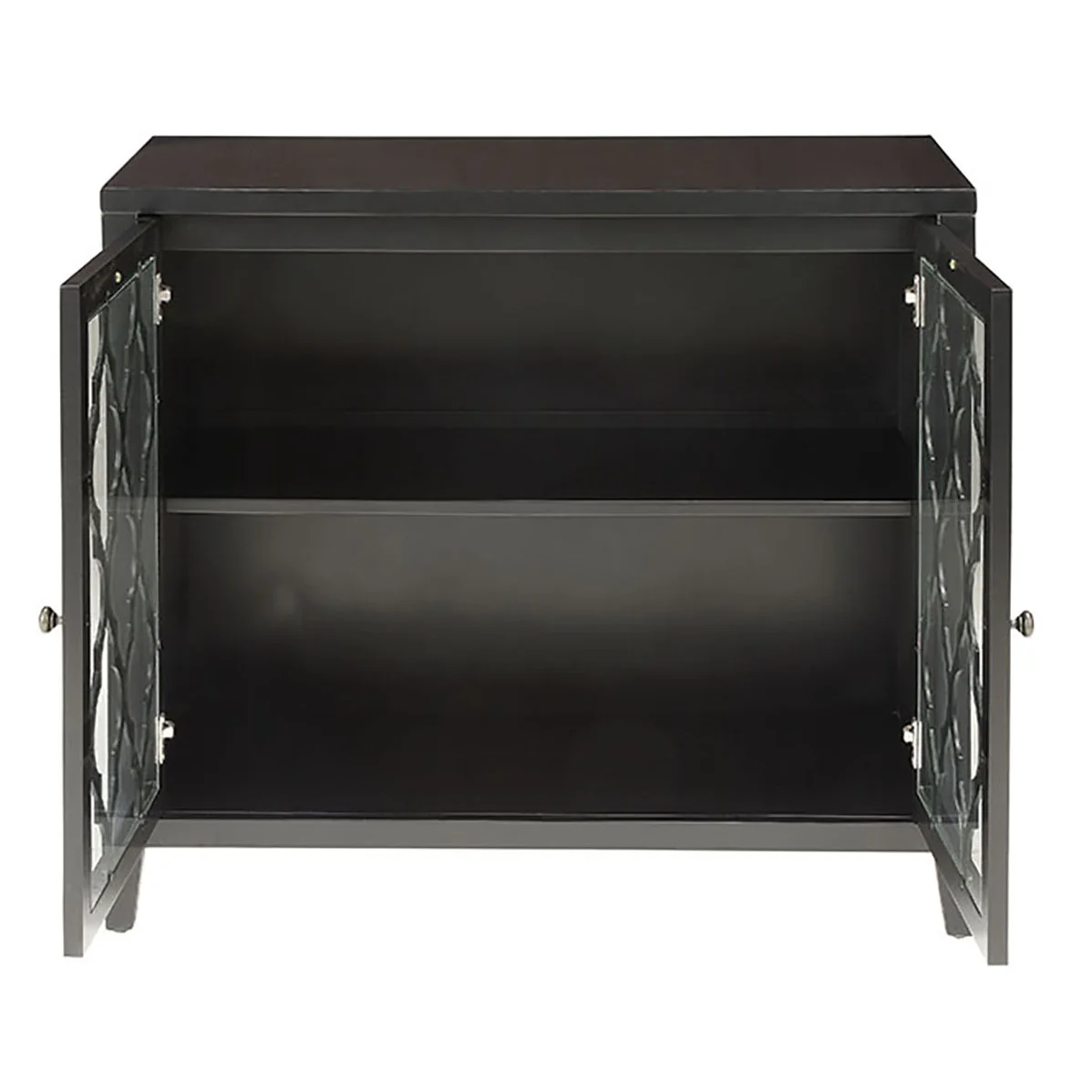 Black Console Table with Shelf Inside - Image 5