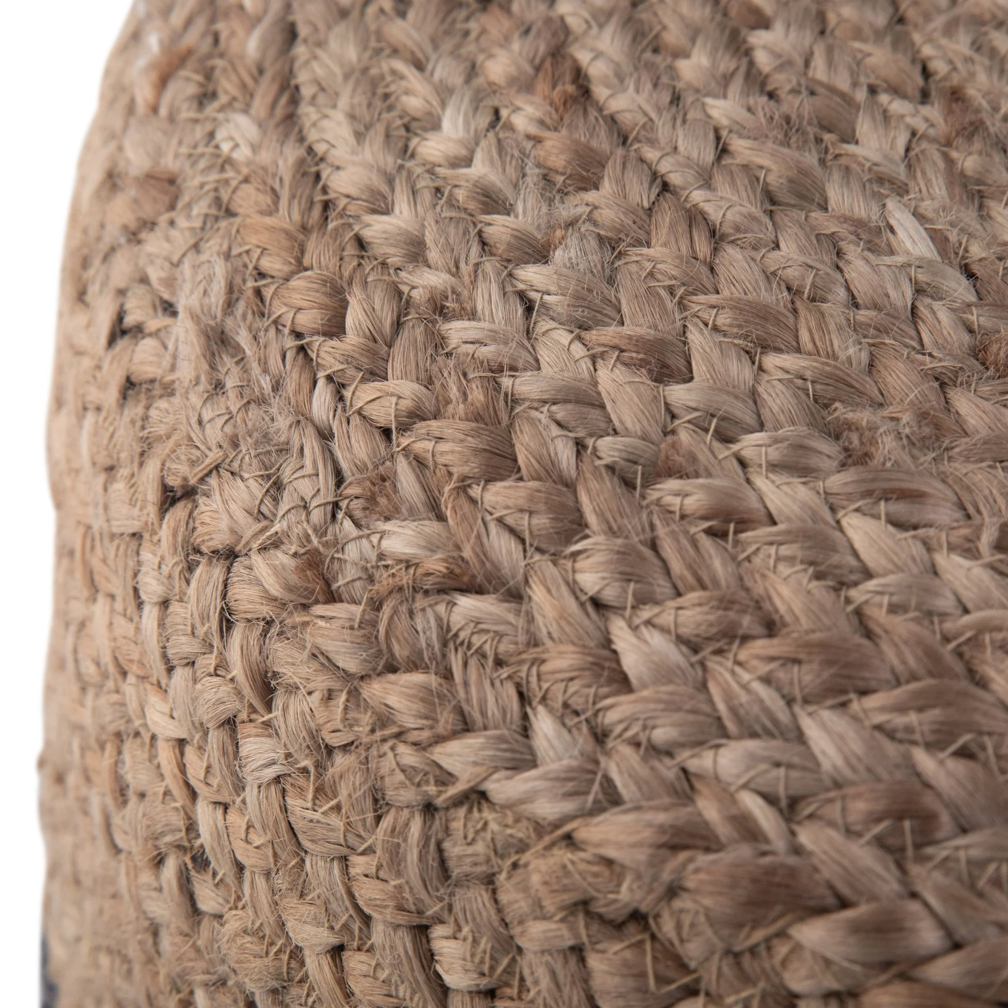 Blissara Multi-functional Round Pouf with Braided Jute - Image 6