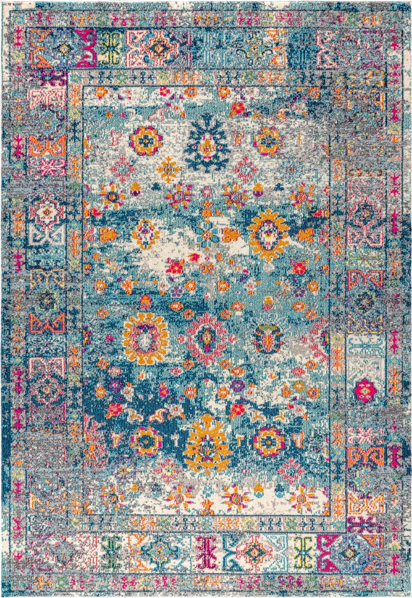 Bohemian FLAIR Boho Vintage Medallion Area Rug - Image 10