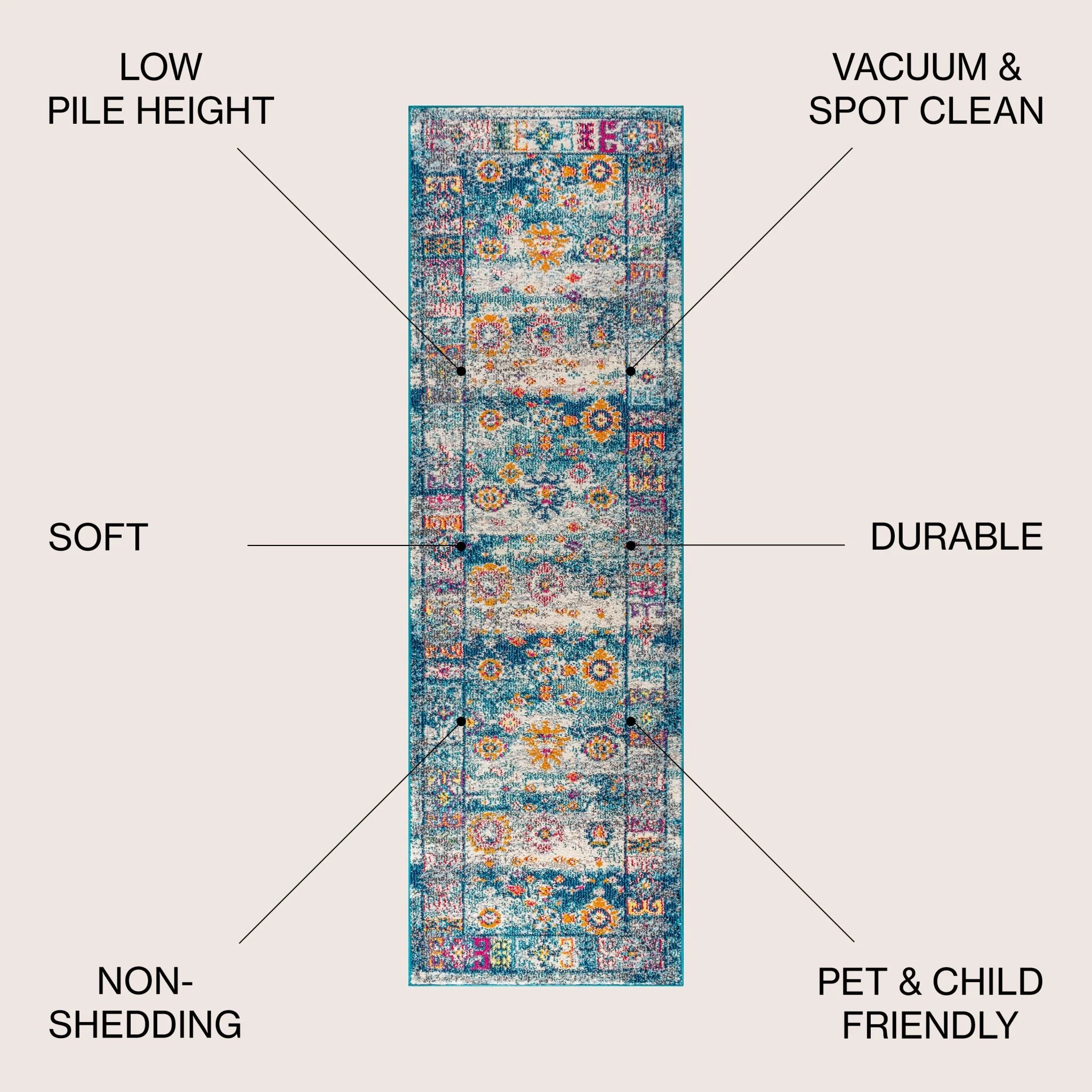 Bohemian FLAIR Boho Vintage Medallion Area Rug - Image 15