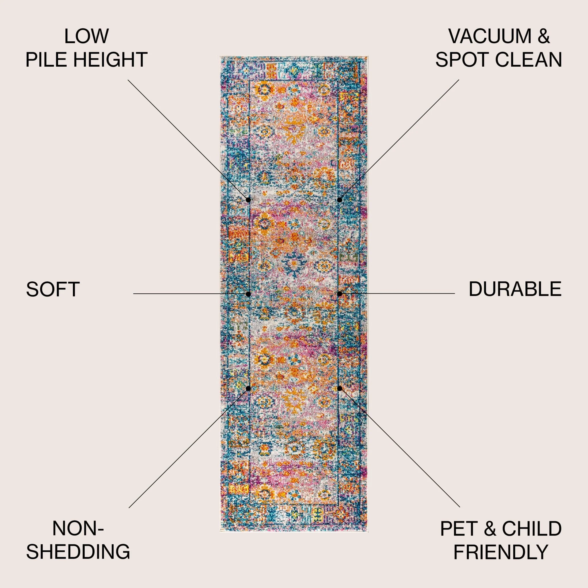 Bohemian FLAIR Boho Vintage Medallion Area Rug - Image 19