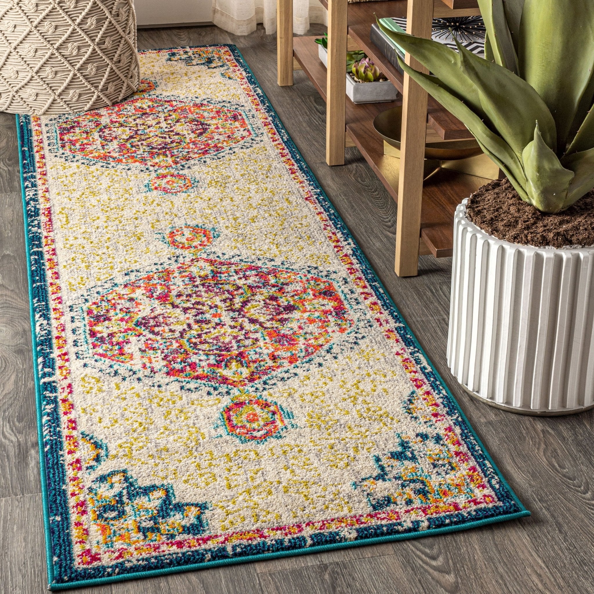 Bohemian FLAIR Boho Vintage Medallion Area Rug - Image 8