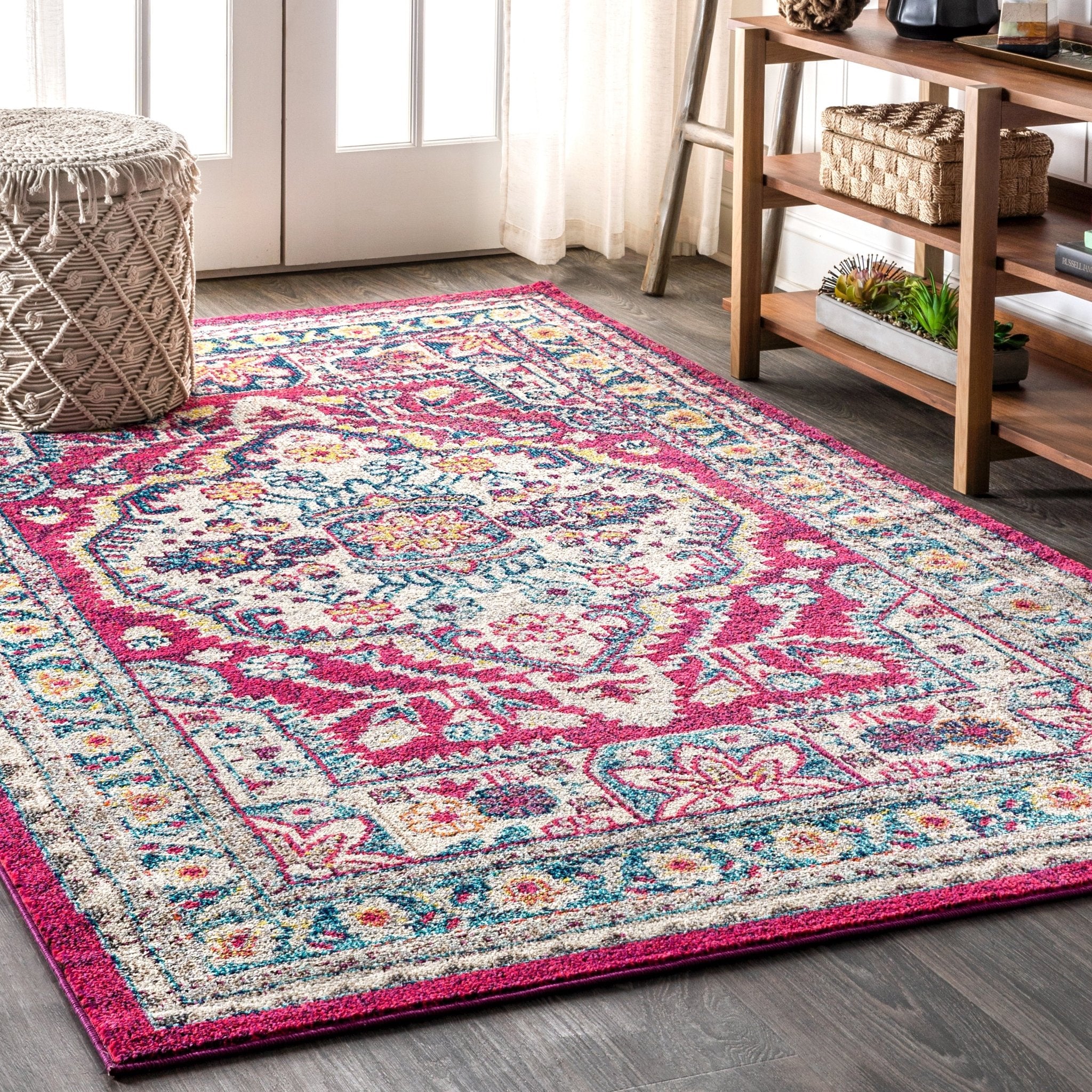 Bohemian FLAIR Boho Vintage Medallion Area Rug - Image 11