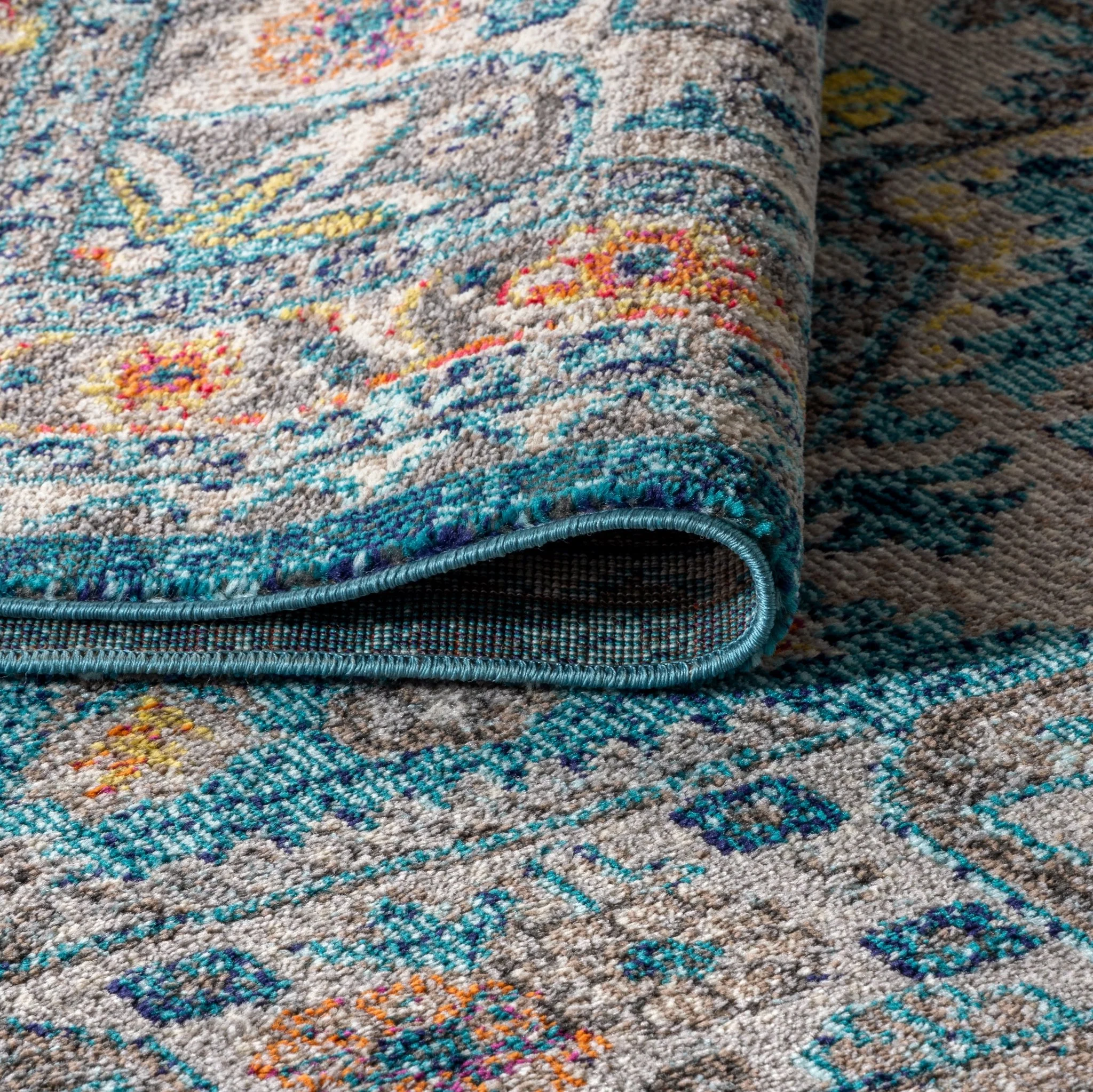 Bohemian FLAIR Boho Vintage Medallion Area Rug - Image 4