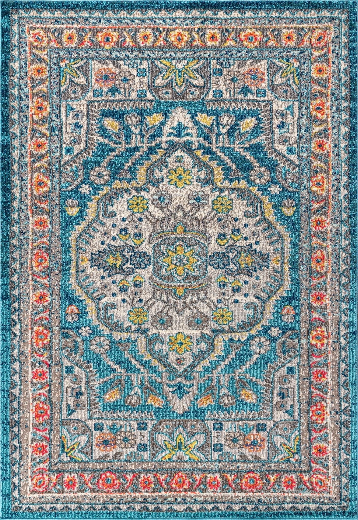 Bohemian FLAIR Boho Vintage Medallion Area Rug - Image 5