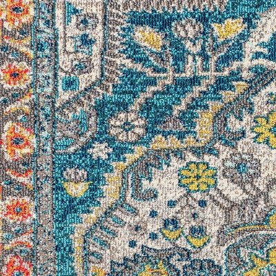 Bohemian FLAIR Boho Vintage Medallion Area Rug - Image 6