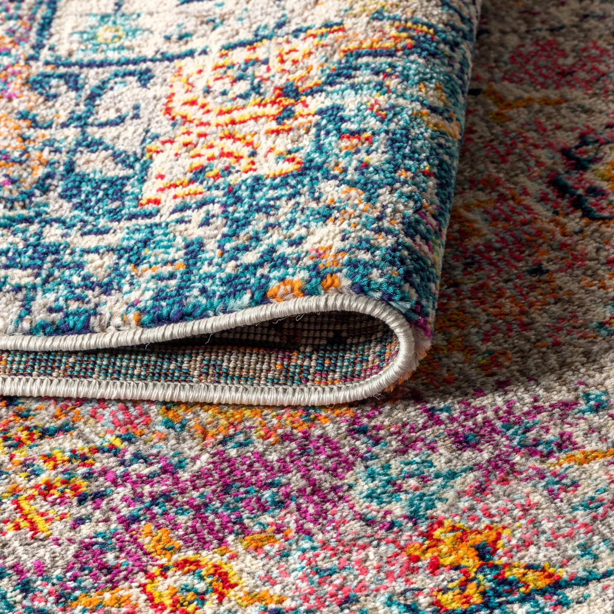 Bohemian FLAIR Boho Vintage Medallion Area Rug - Image 4