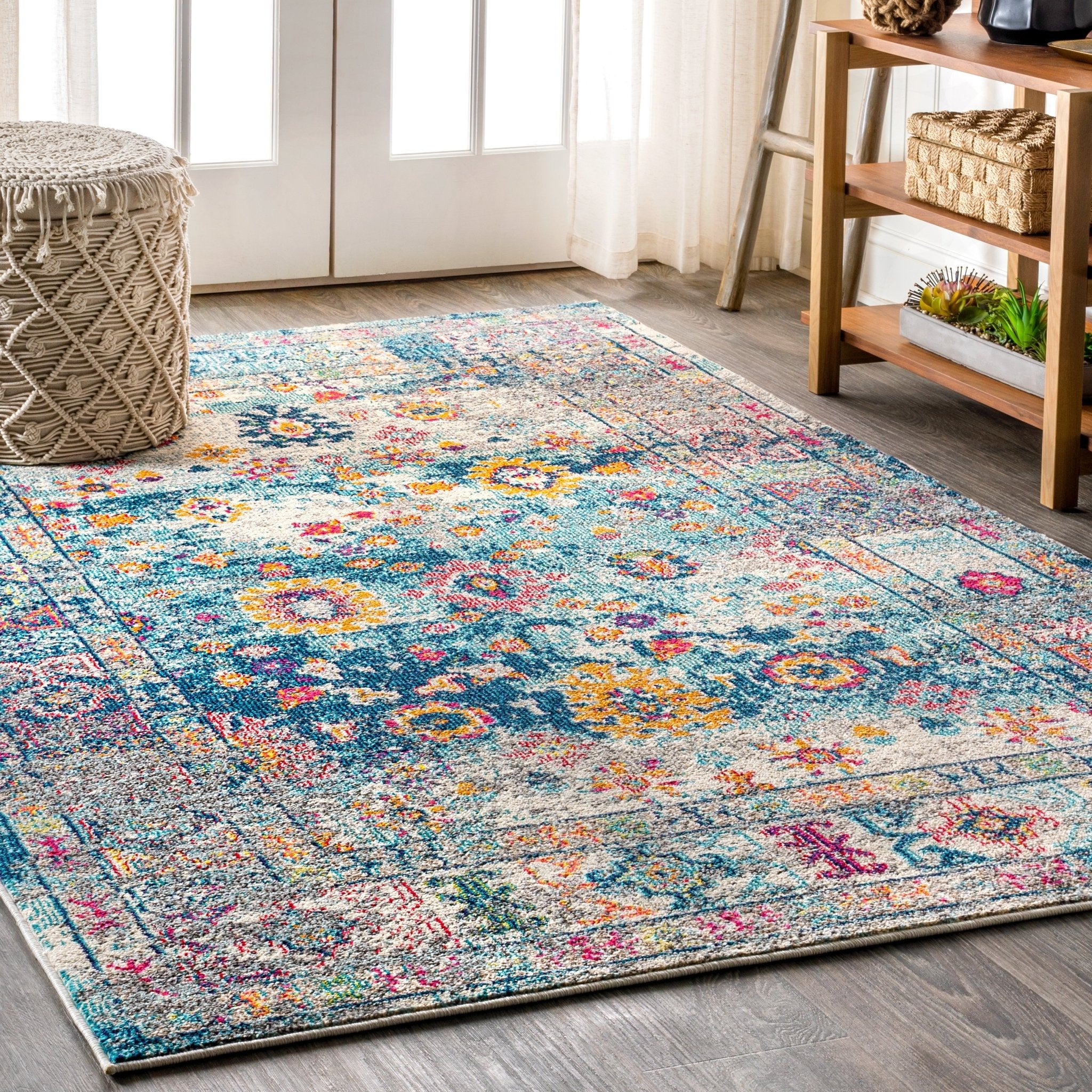Bohemian FLAIR Boho Vintage Medallion Area Rug - Image 7