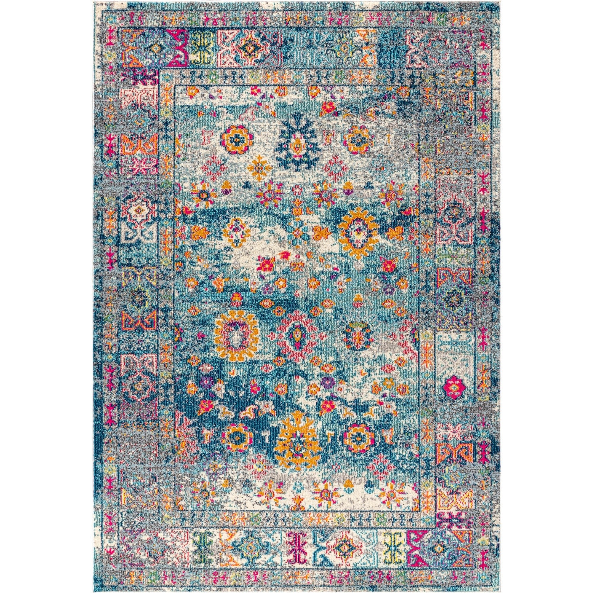 Bohemian FLAIR Boho Vintage Medallion Area Rug - Image 9