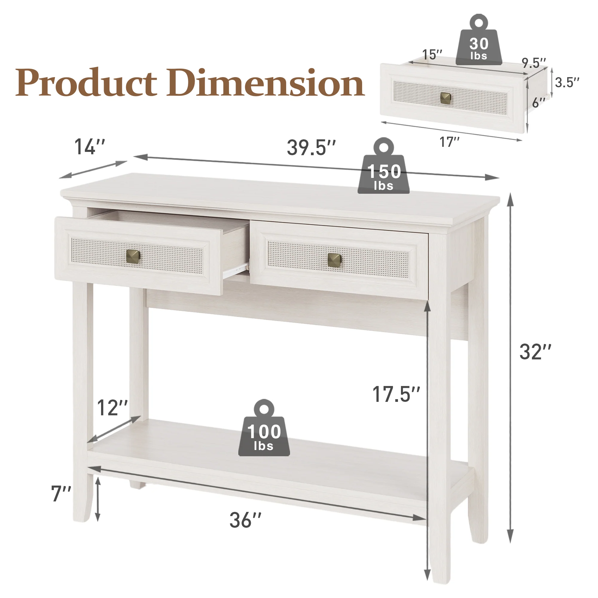 Boho Console Table - Image 3
