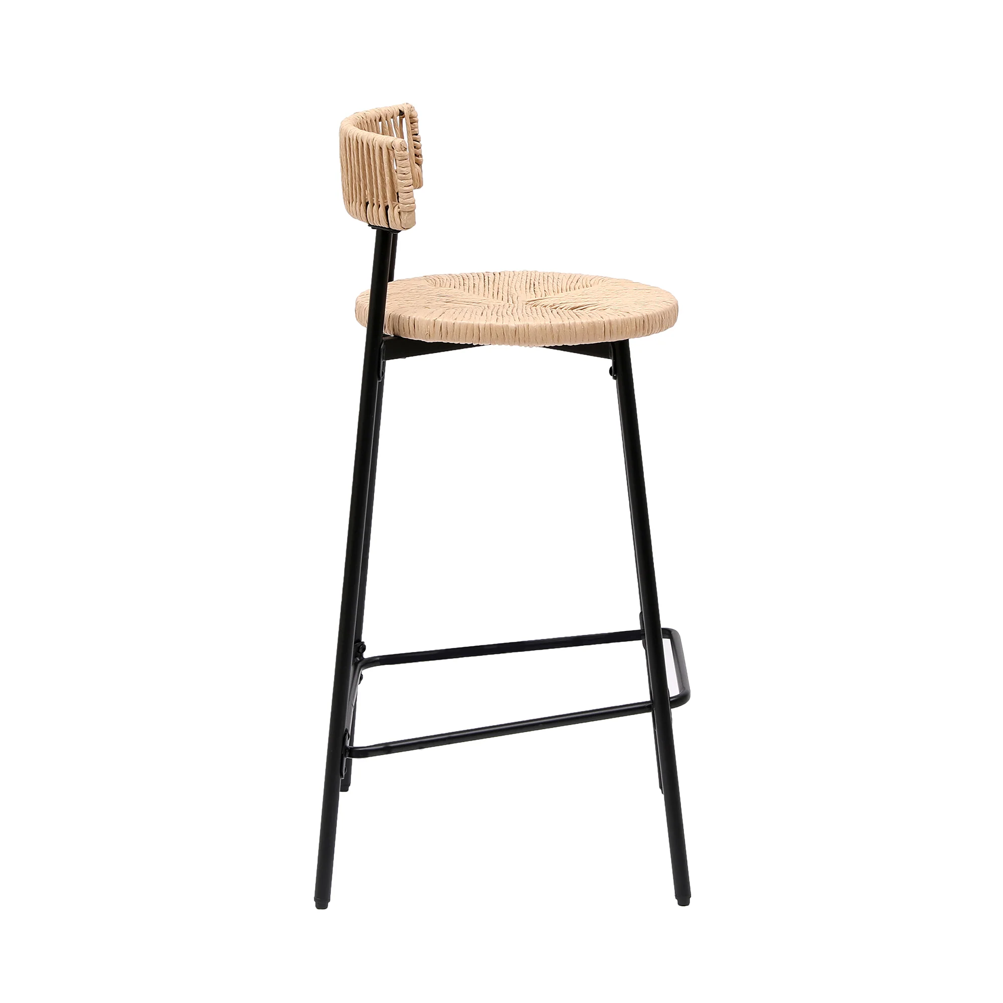 Boho Handwoven Paper Rope Counter Stools, Set of 2 - Image 22