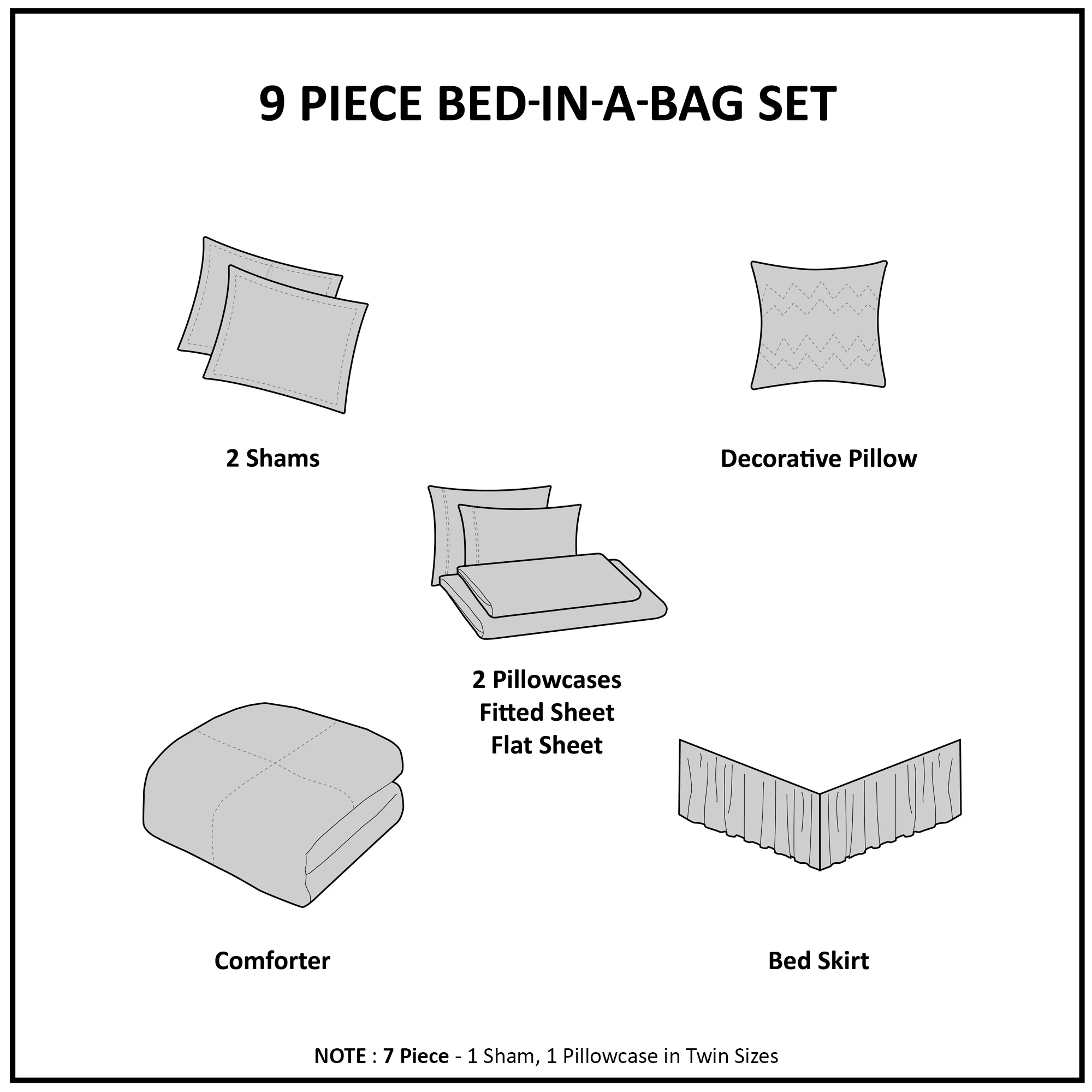 Boho Twin XL Comforter Set with Bed Sheets - Image 11
