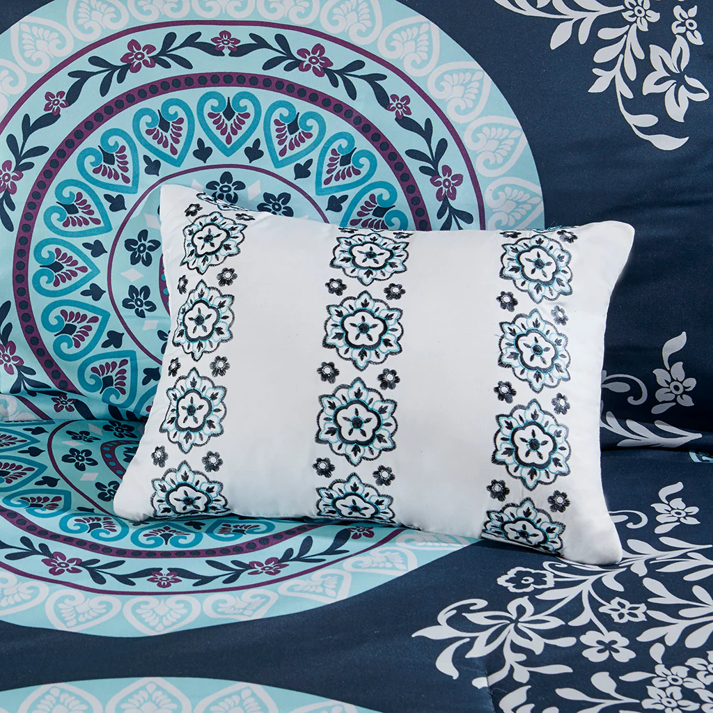 Boho Twin XL Comforter Set with Bed Sheets - Image 8