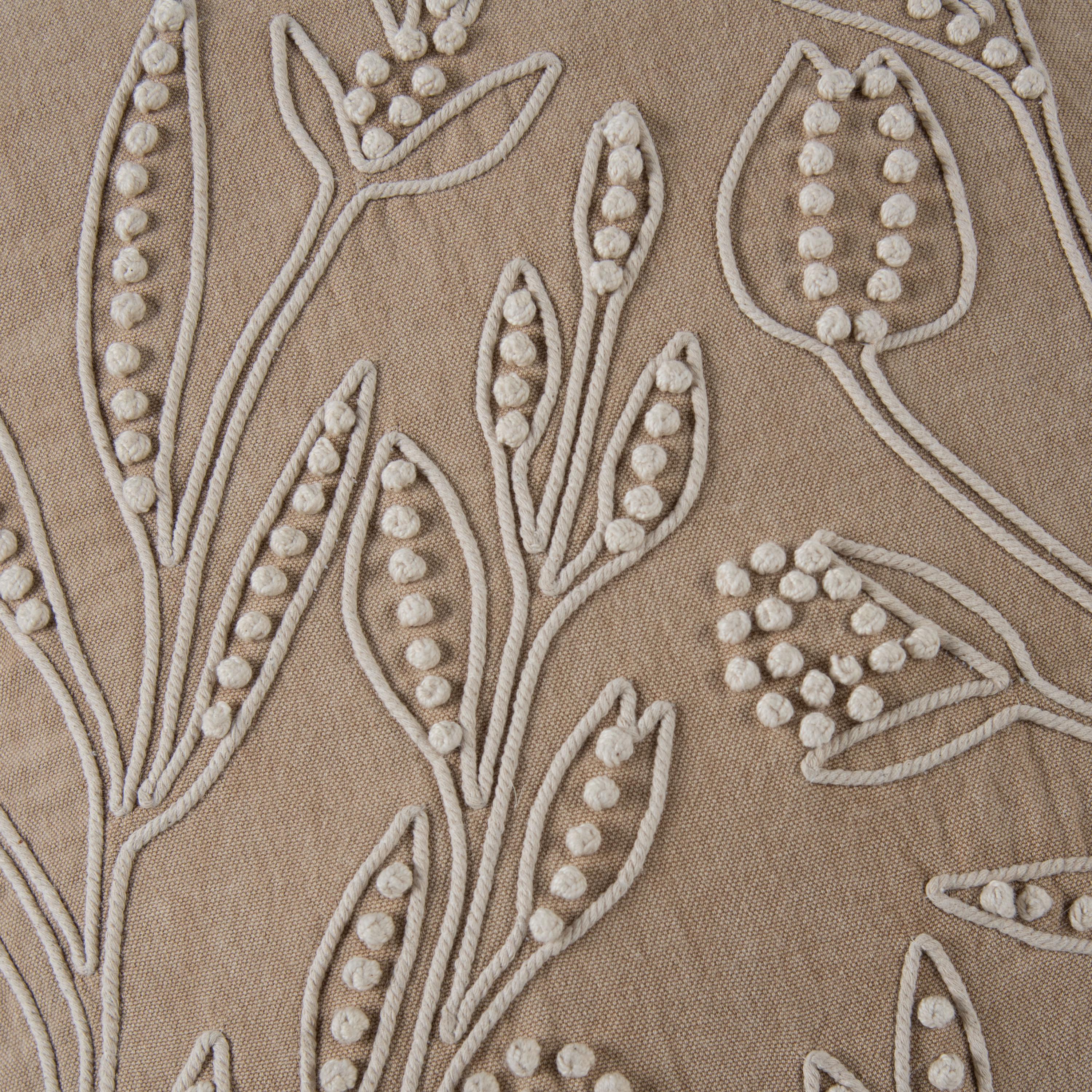 Botanical Embroidered Throw Pillow - Image 14