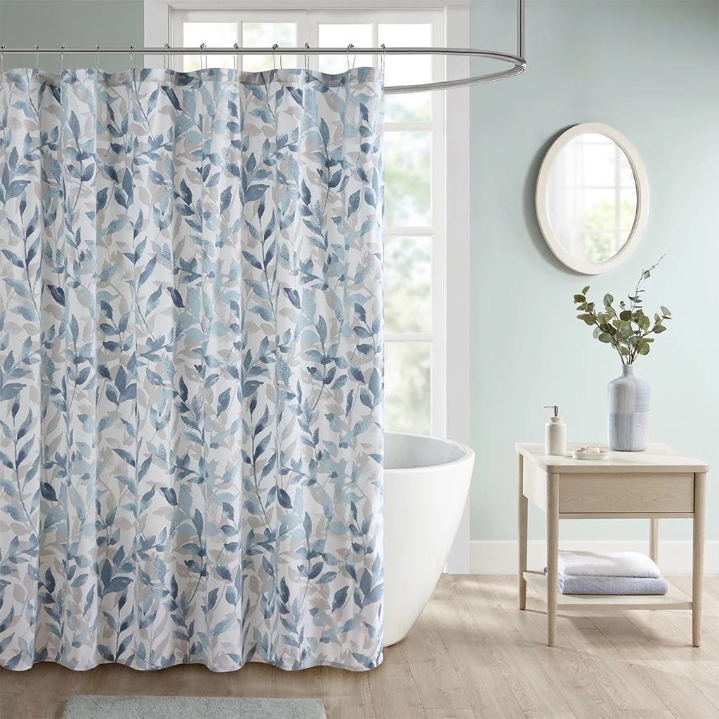 Botanical Printed Shower Curtain - Image 2