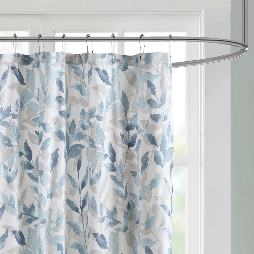 Botanical Printed Shower Curtain - Image 3