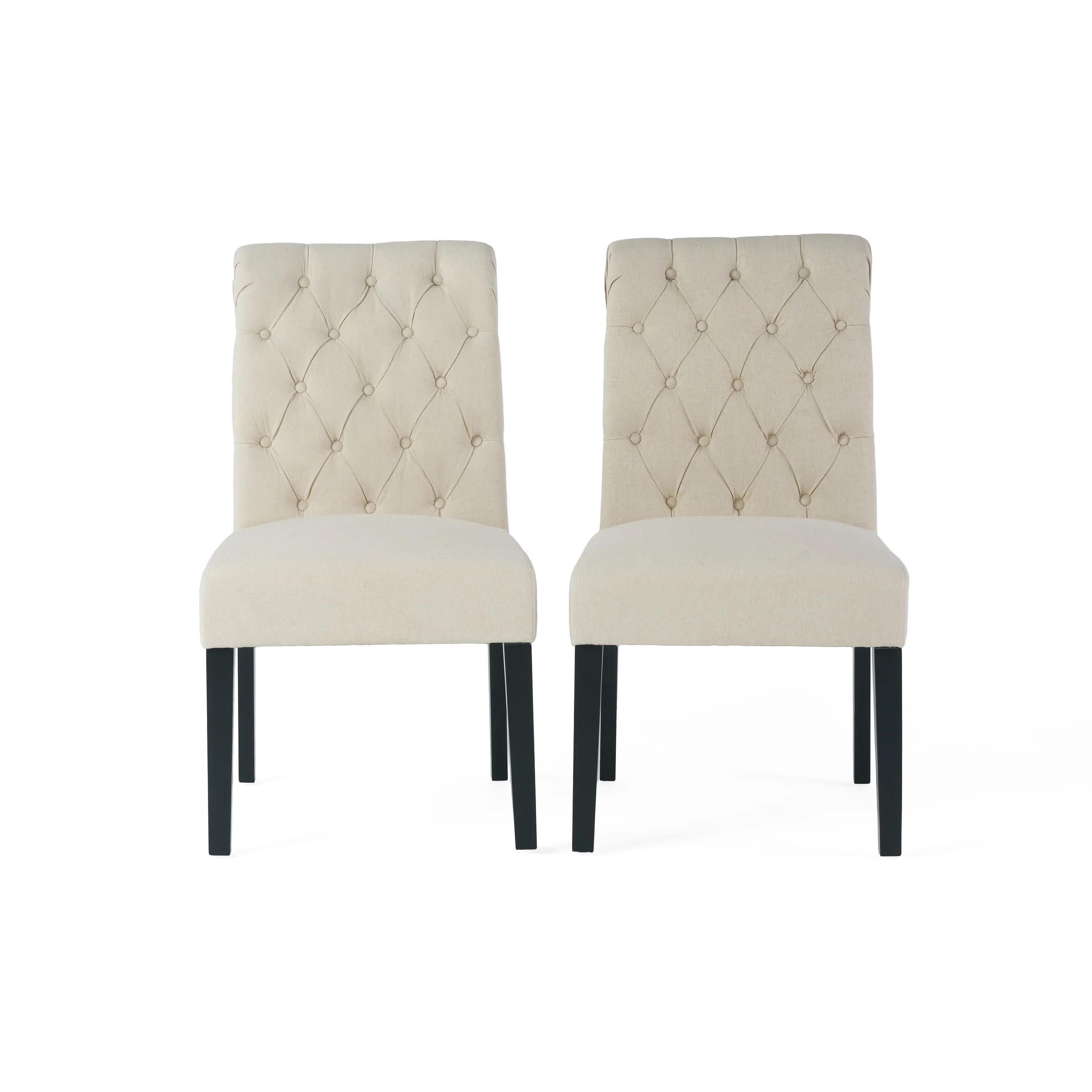 Broxton Tufted Rooltop Dining Chairs, Set of 2 - Image 2