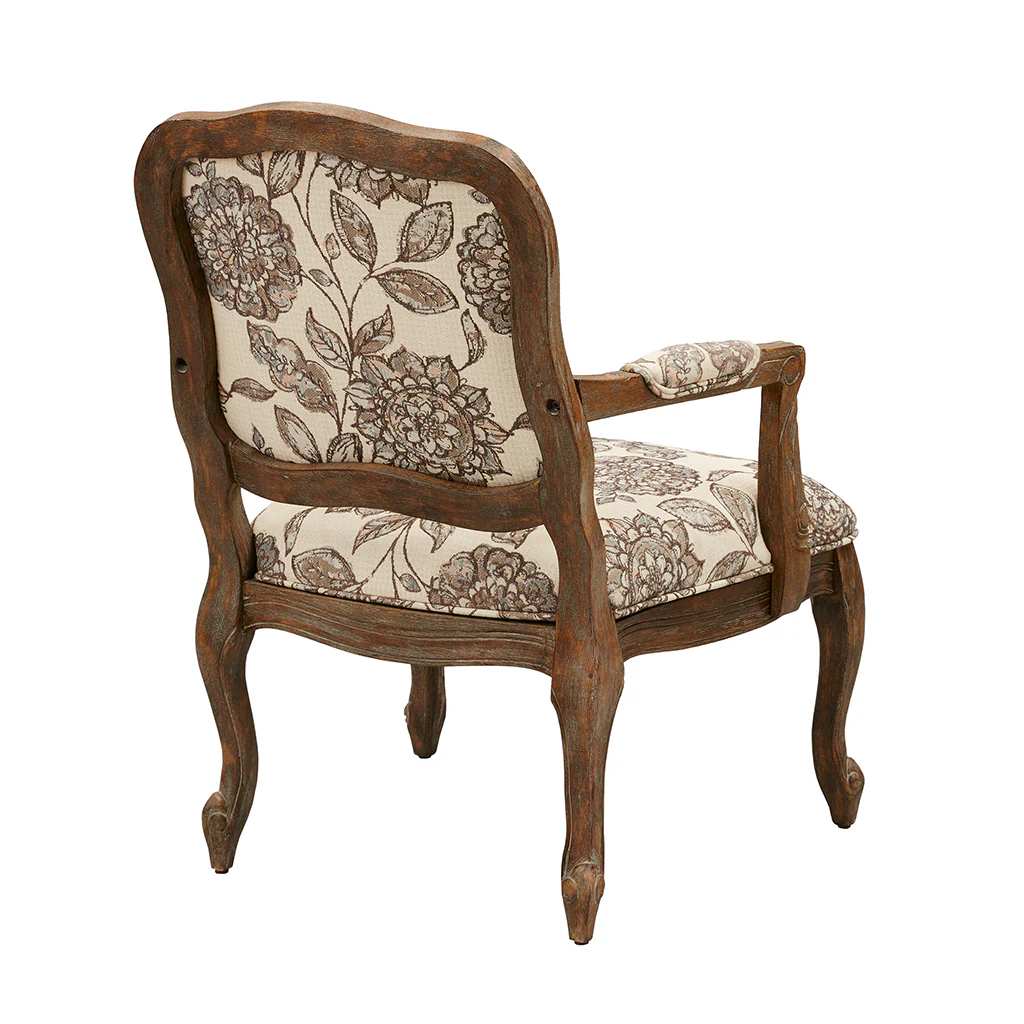 Camel Back Exposed Wood Chair - Image 3