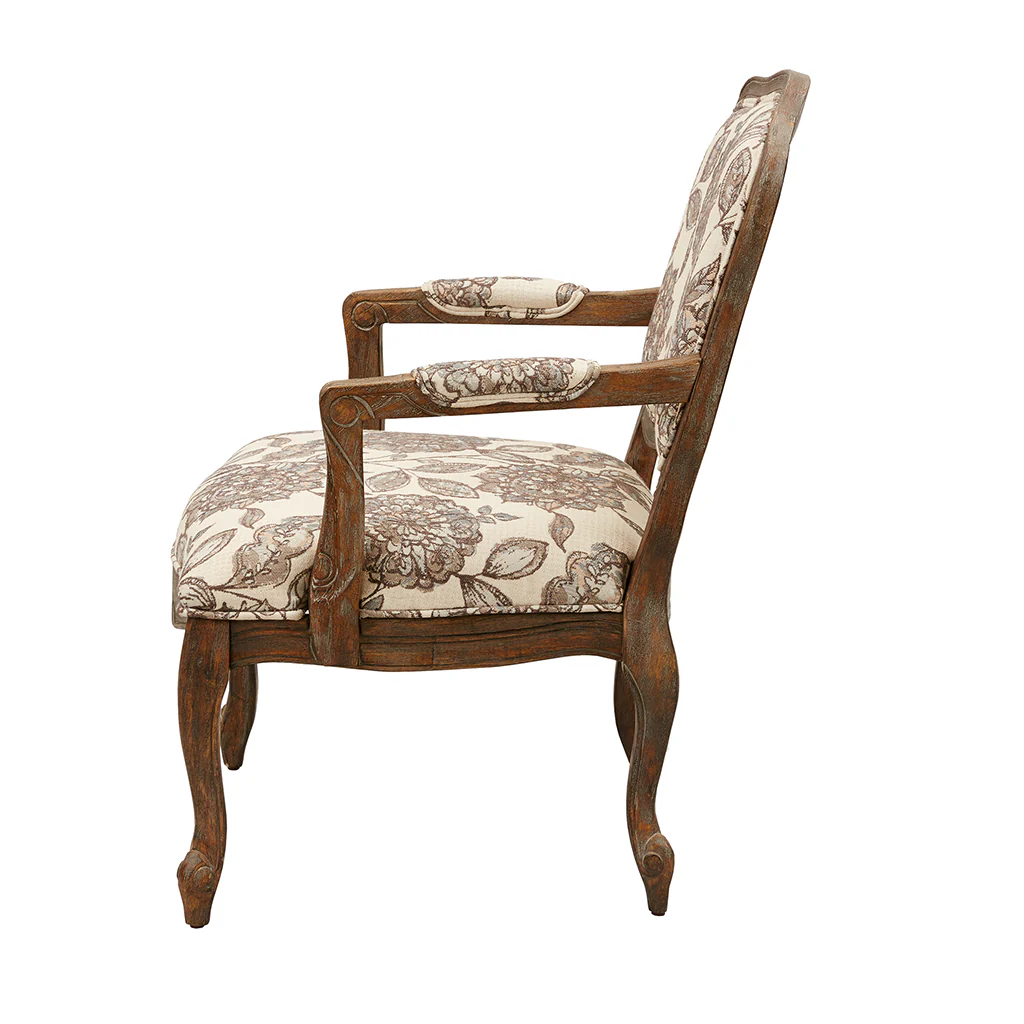Camel Back Exposed Wood Chair - Image 4
