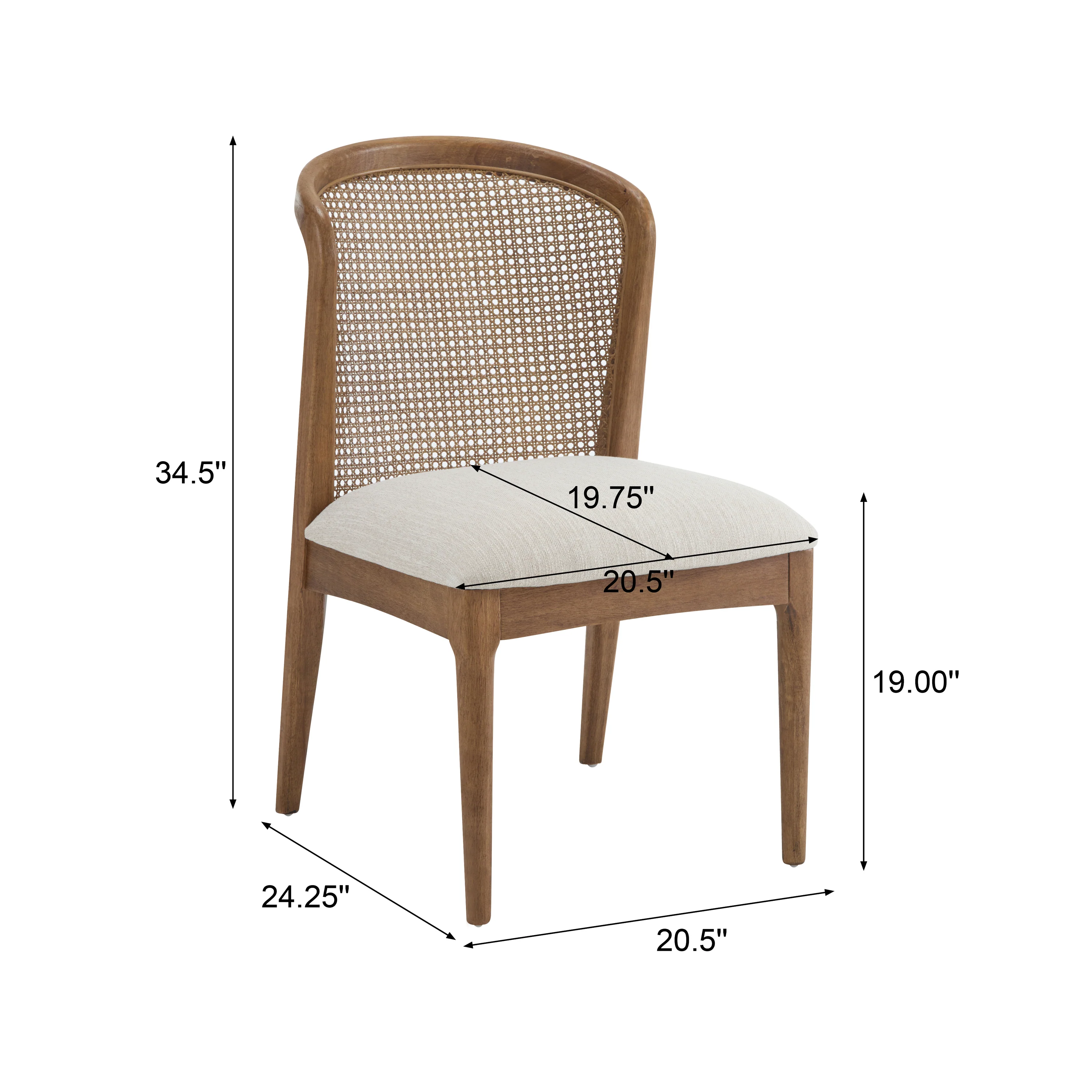 Cane Side Chair, Set of 2 - Image 10