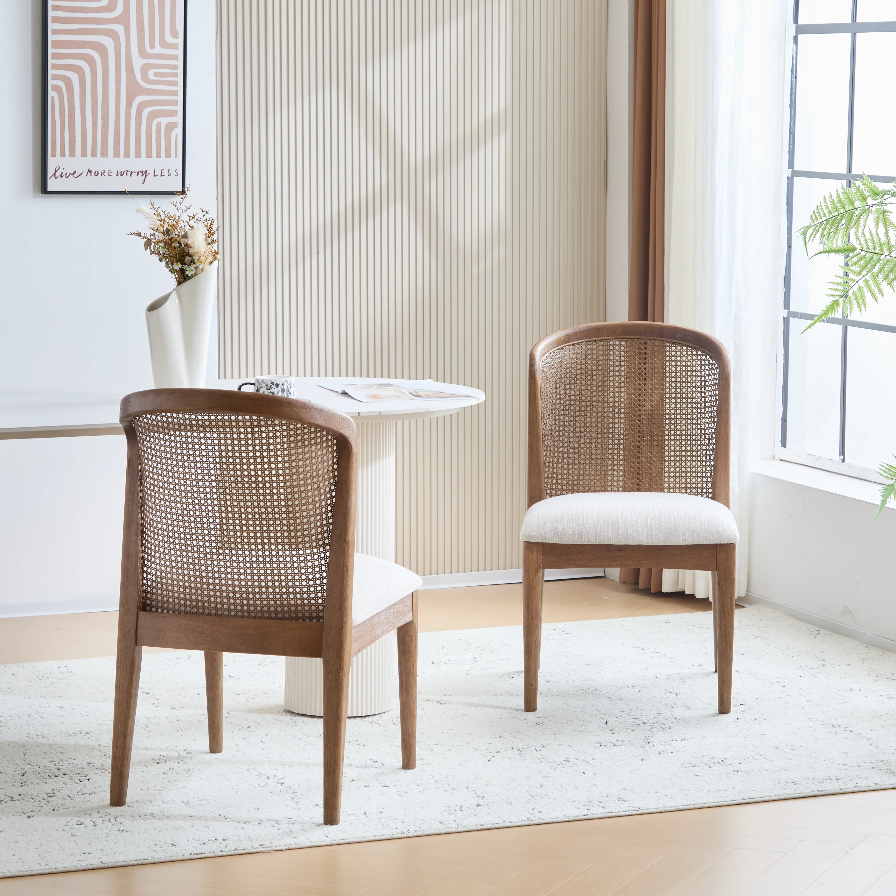 Cane Side Chair, Set of 2 - Image 3
