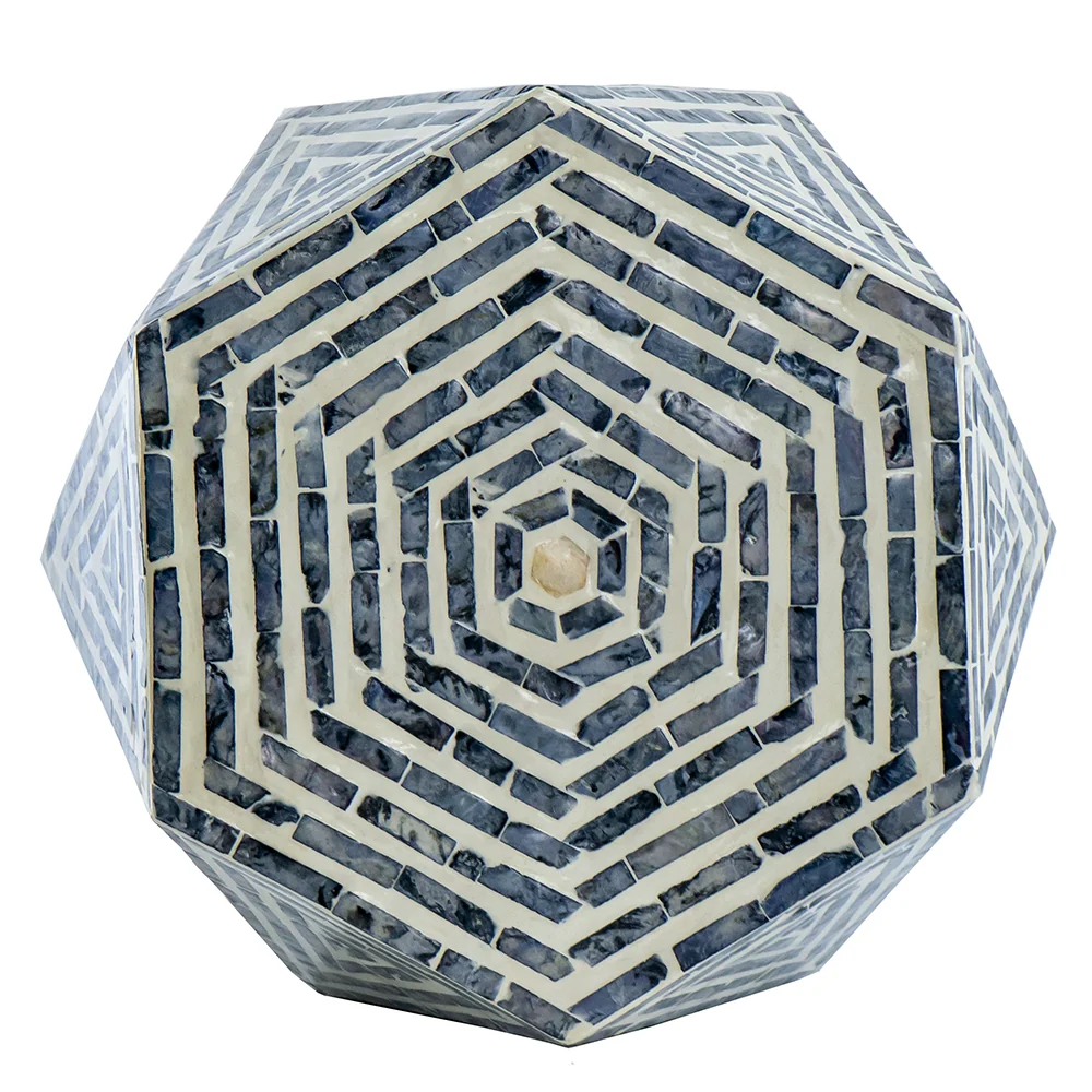 Capiz Hexagon Side Table - Image 4