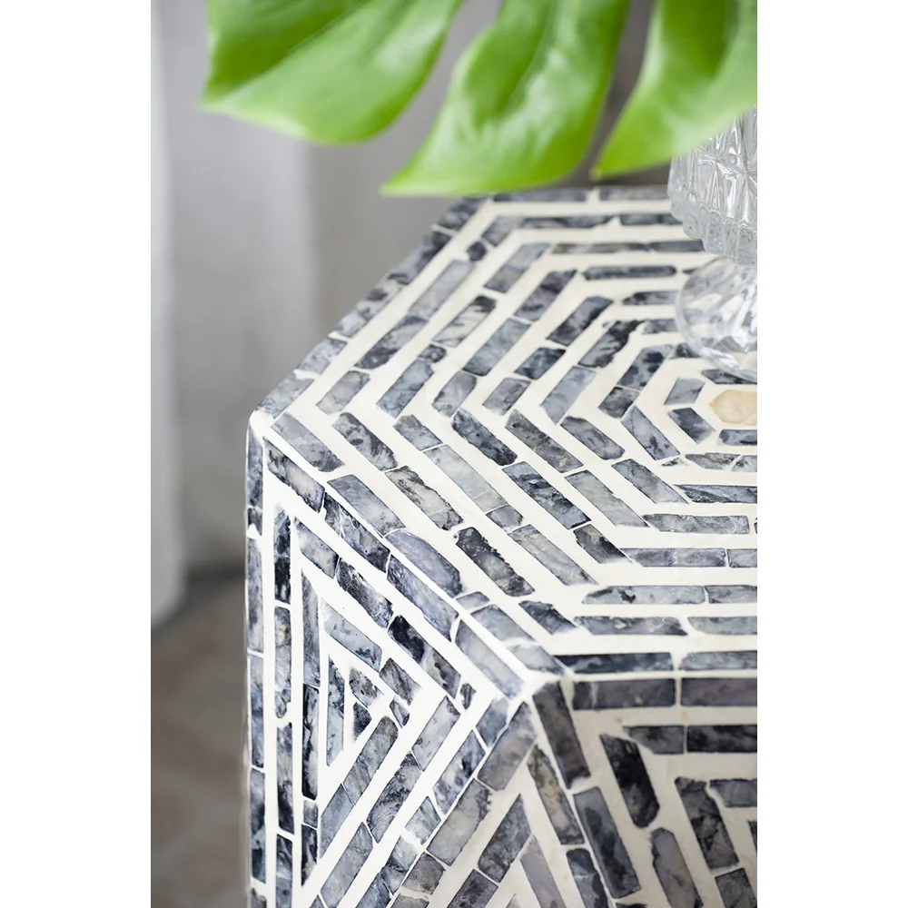 Capiz Hexagon Side Table - Image 7