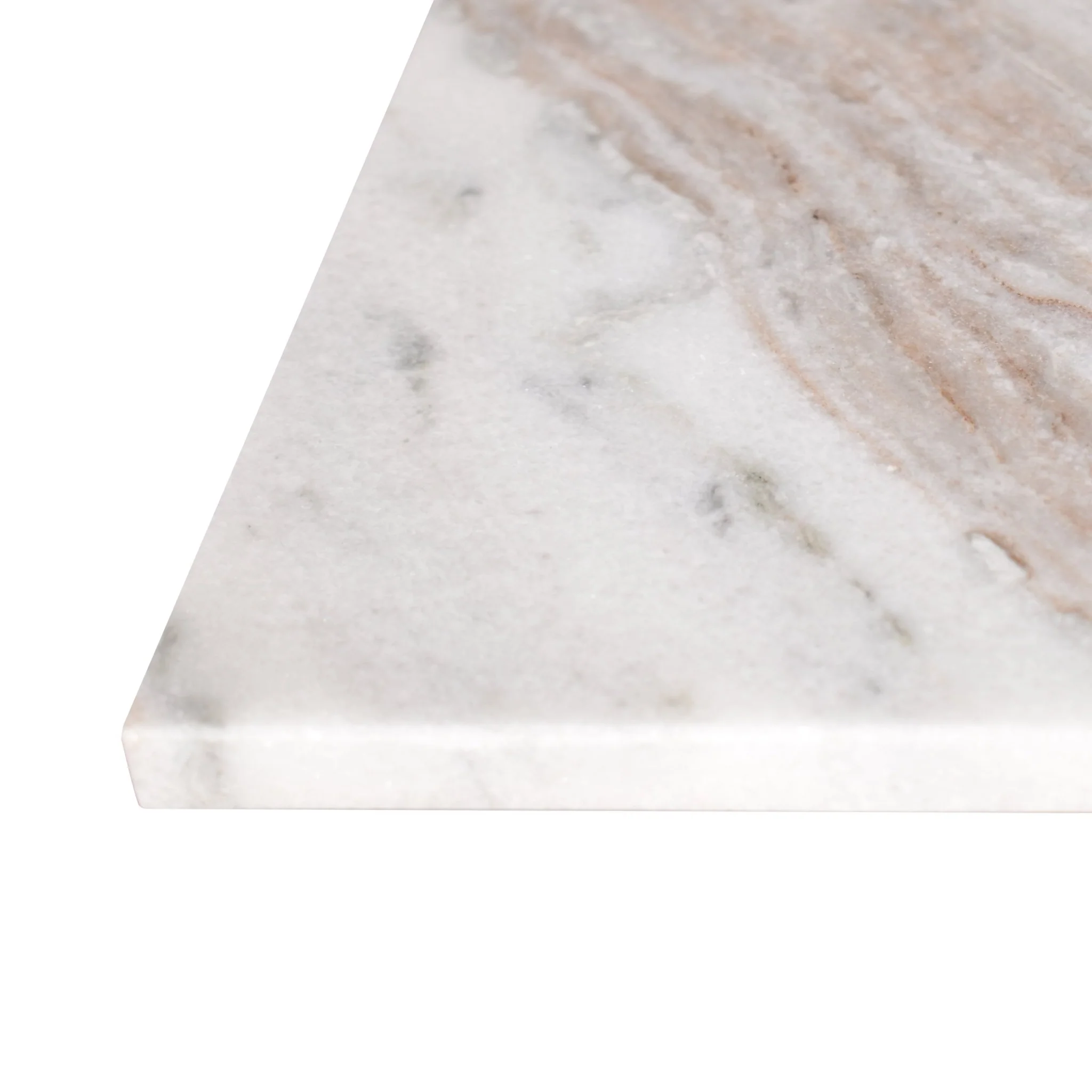 Cecil Contemporary Natural Marble Handmade T-Shaped End Table - Image 3