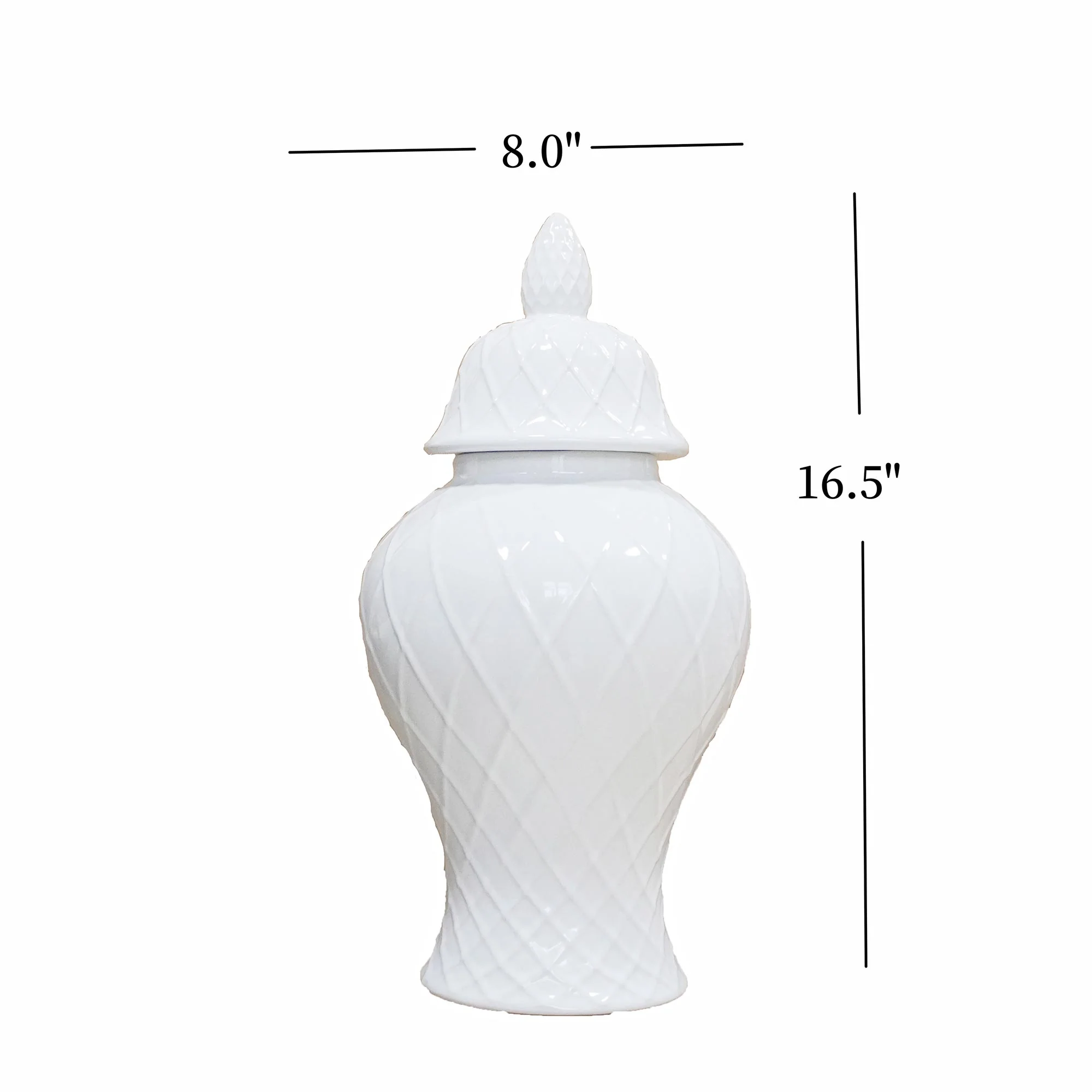 Ceramic Ginger Jar with Removable Lid - Image 5