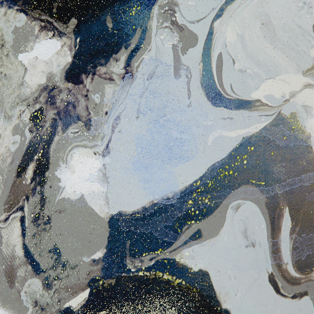 Cerulean Seas Framed Hand-painted Wall Art - Image 6