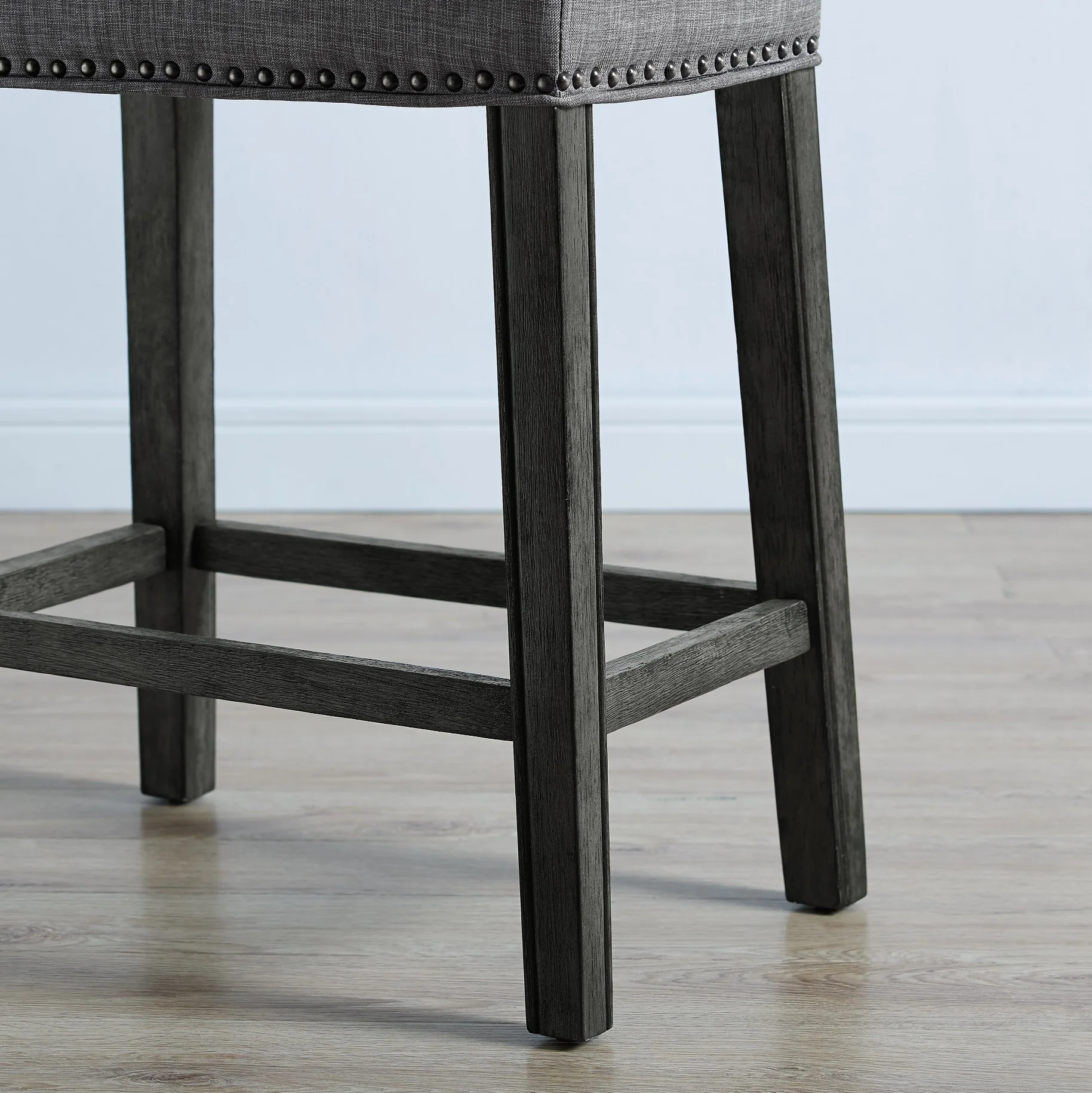 Upholstered Backless Counter Stools, Set of 2 - Image 3