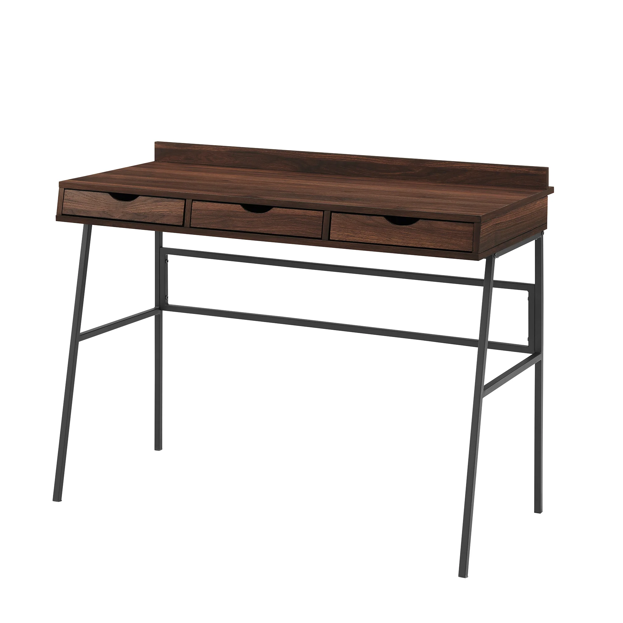 Contemporary Angled 3-Drawer Desk - Image 4