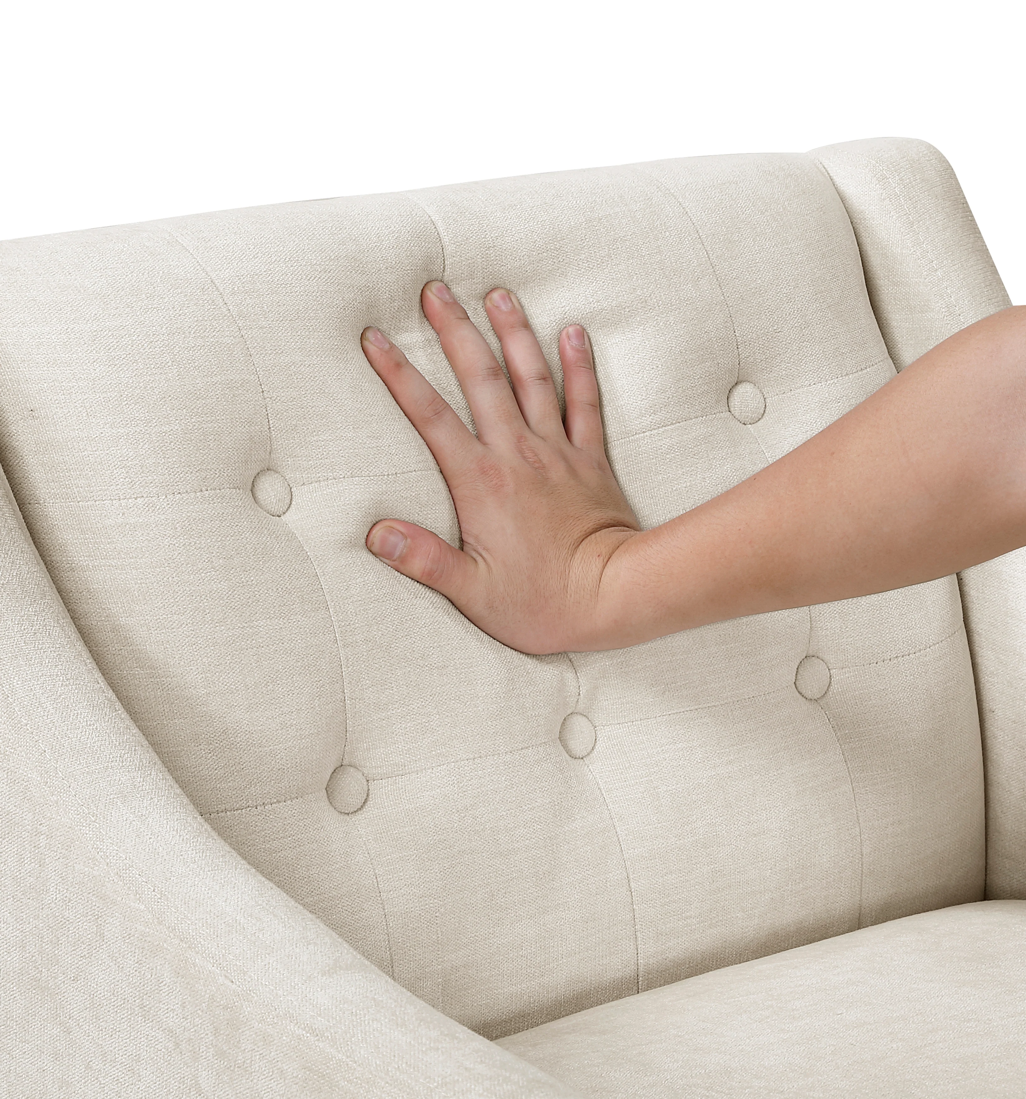 Contemporary Button Tufted Accent Chair - Image 12